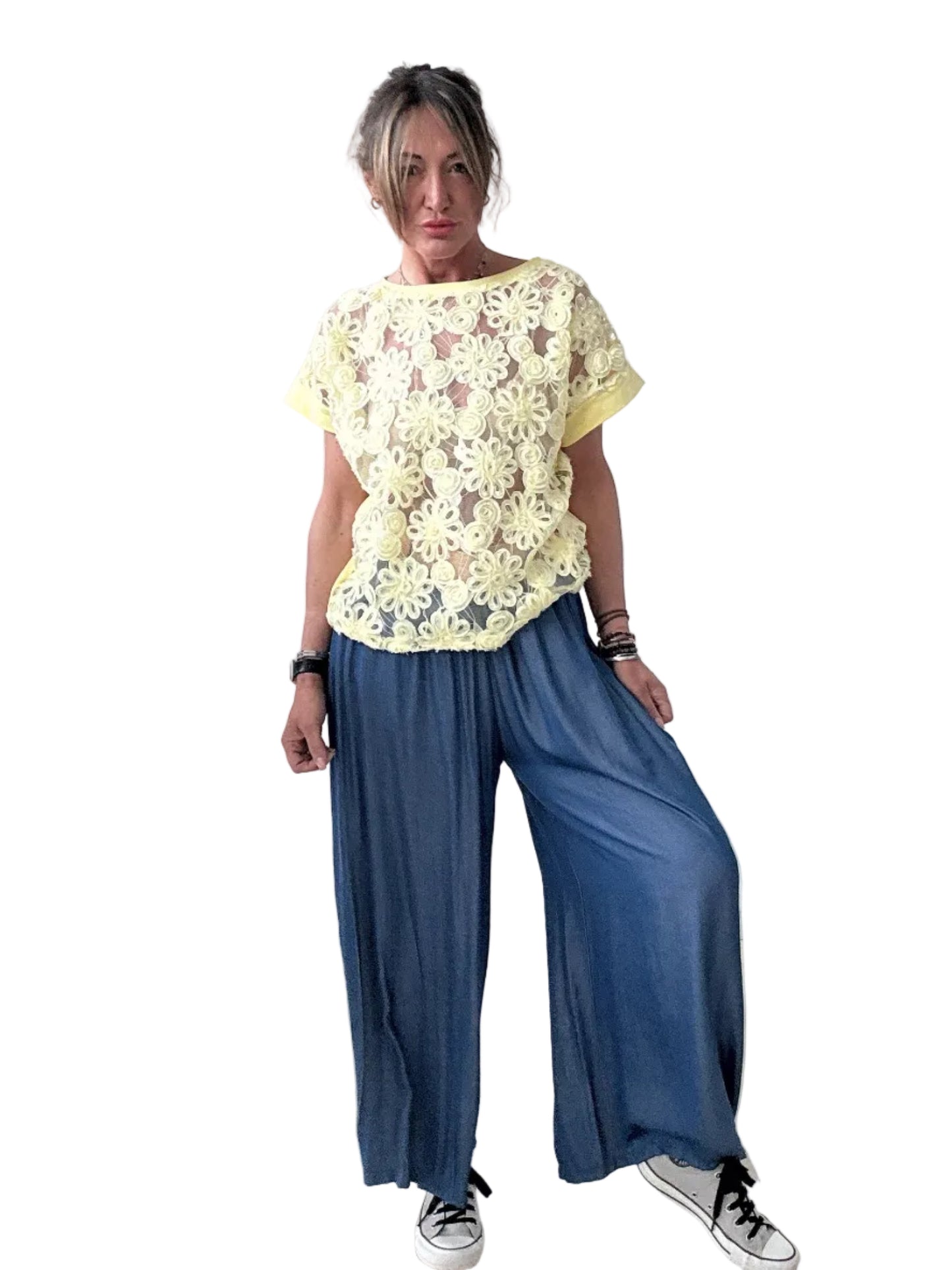Pantalone in chambray