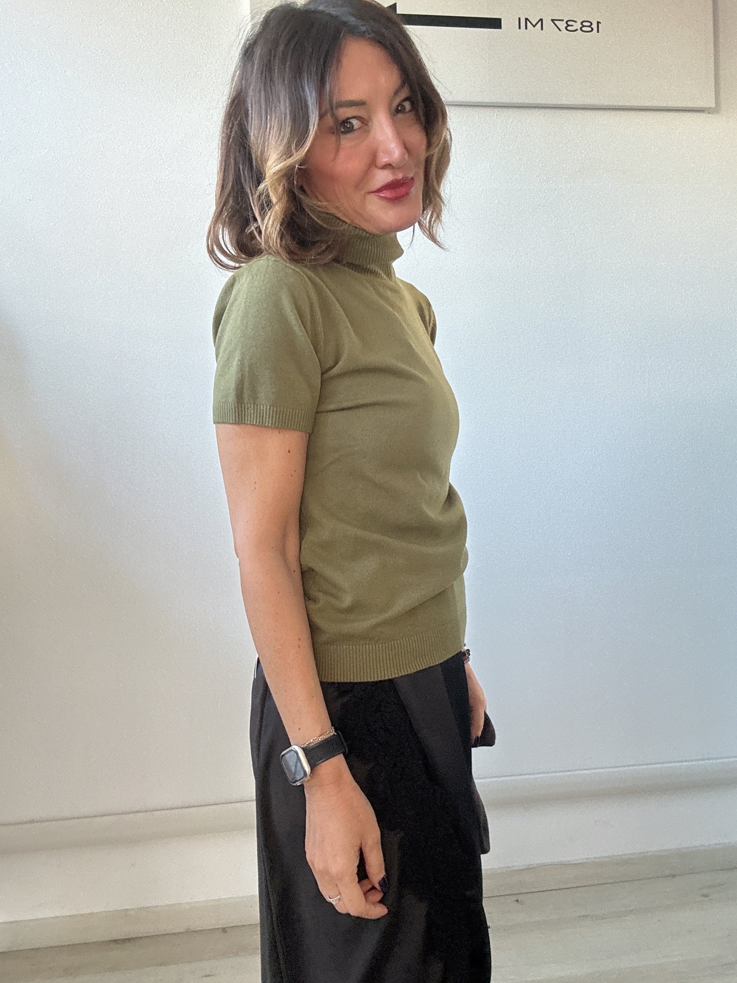 Dolcevita mezza manica