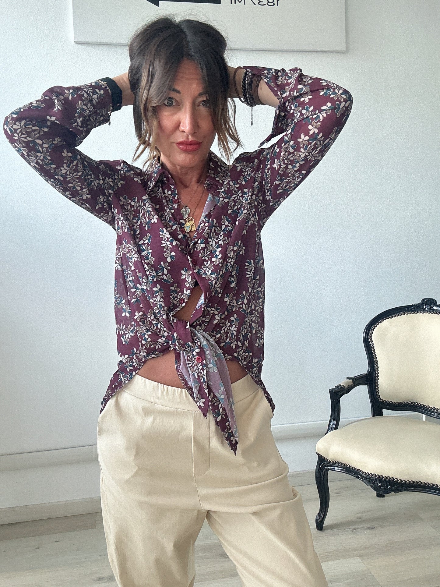Camicia a fantasia