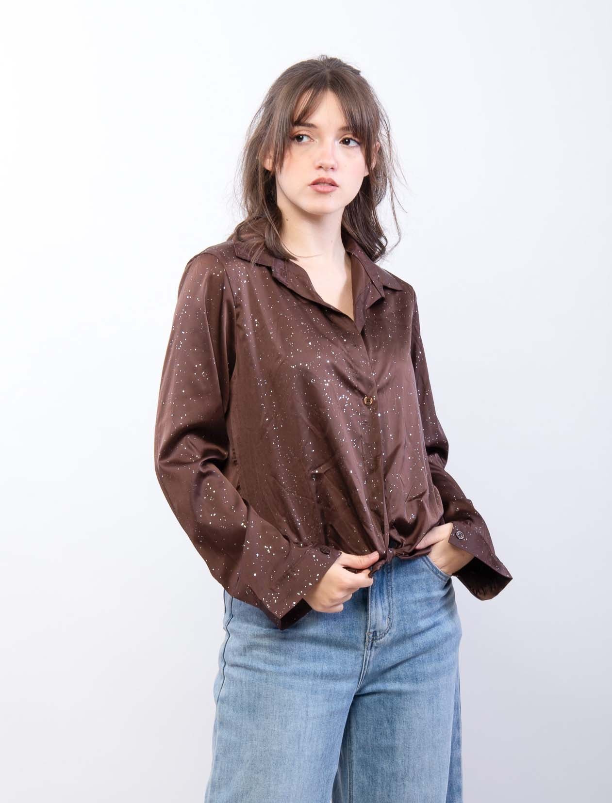 Camicia con glitter
