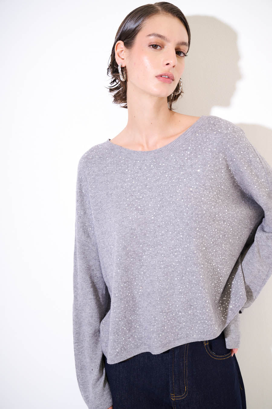Maglia con brillantini