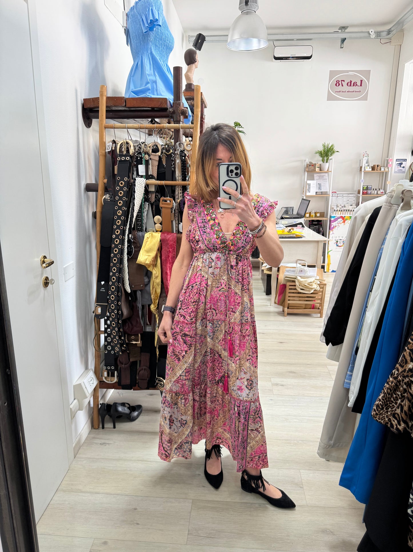 Abito boho con nappine