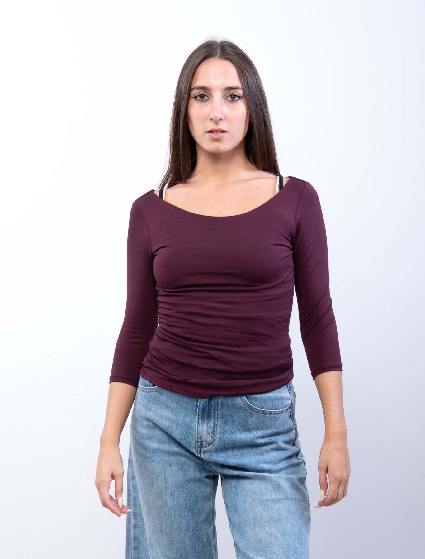 Maglietta scollo barca