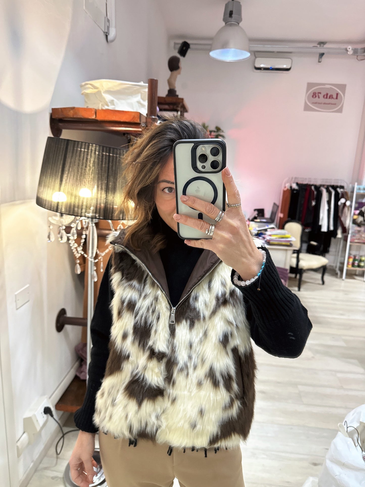 Gilet cow print