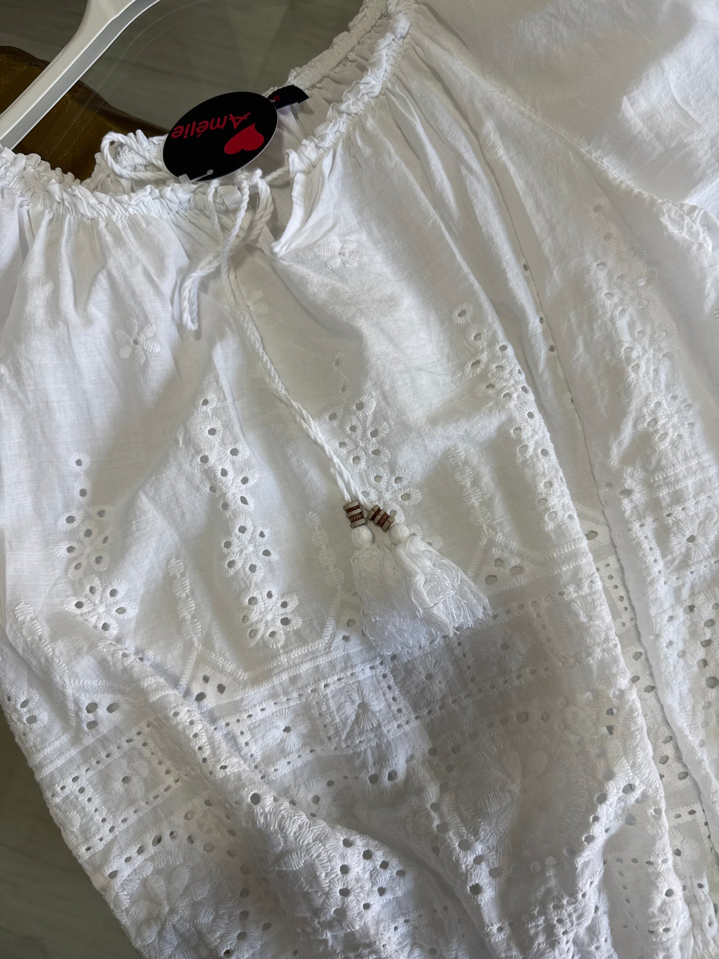 Blusa in sangallo
