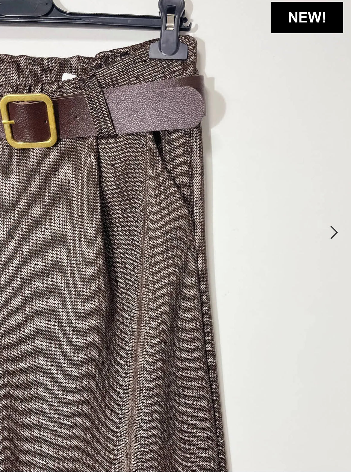 Pantalone palazzo in flanella