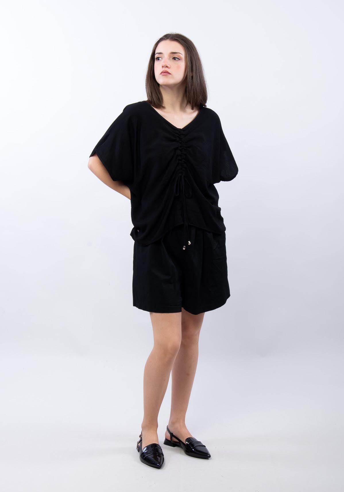 Blusa con arriccio