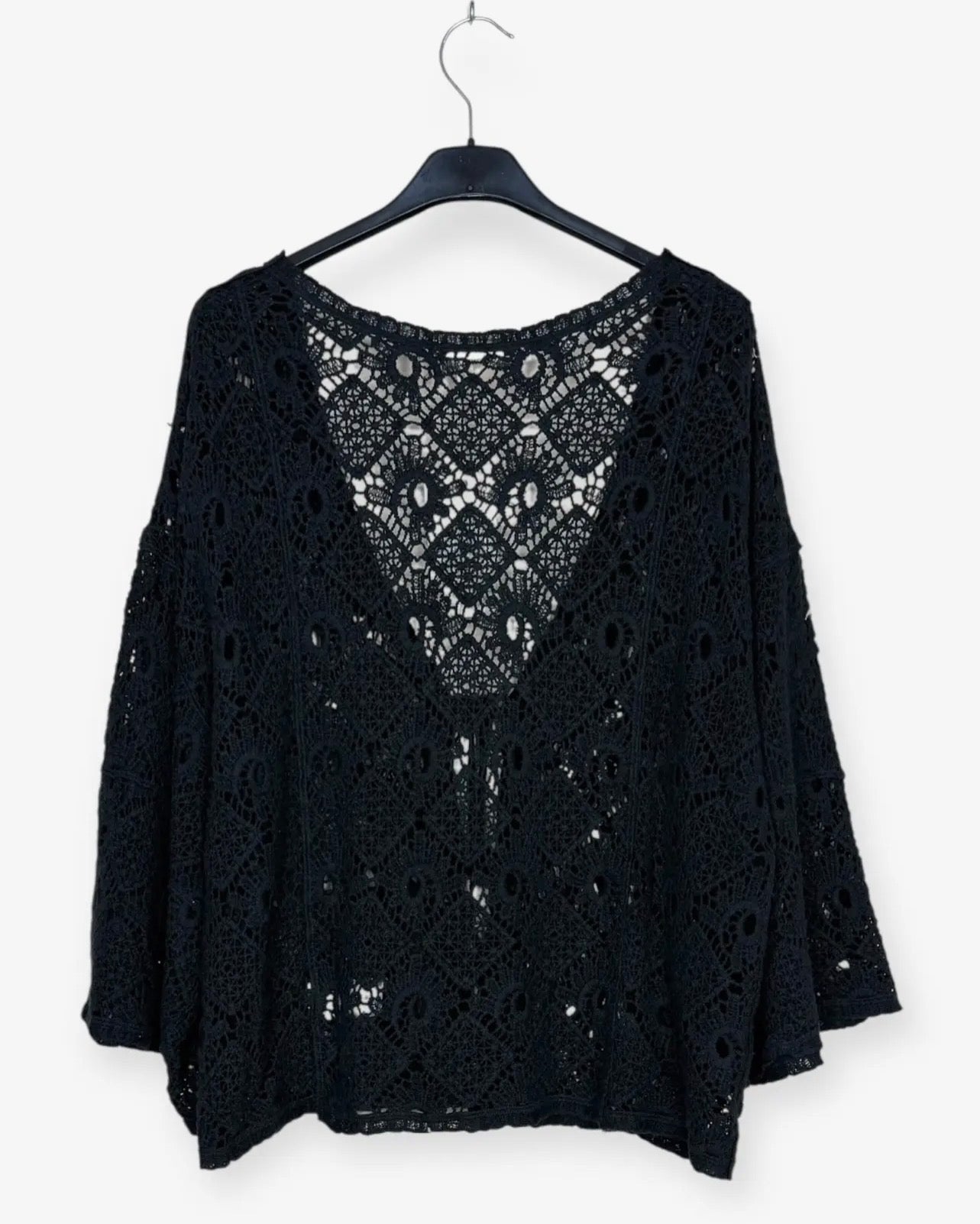 Cardigan in macramè