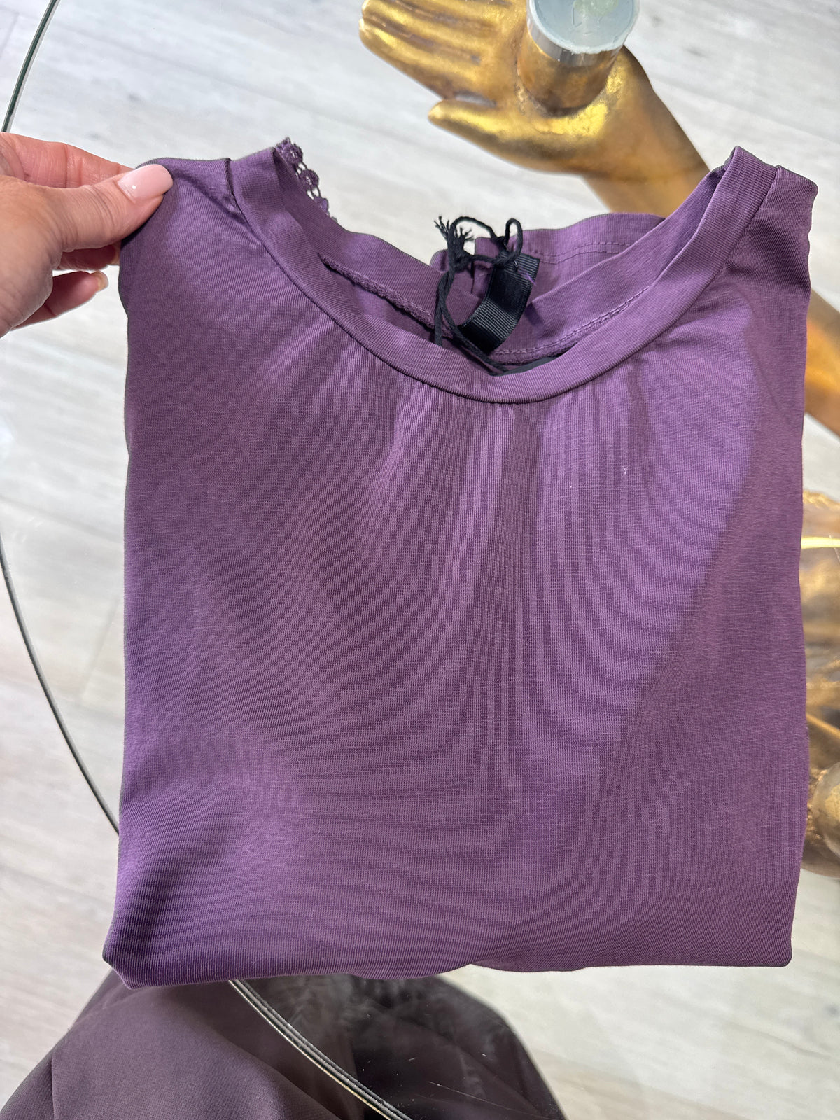 T shirt con rouches