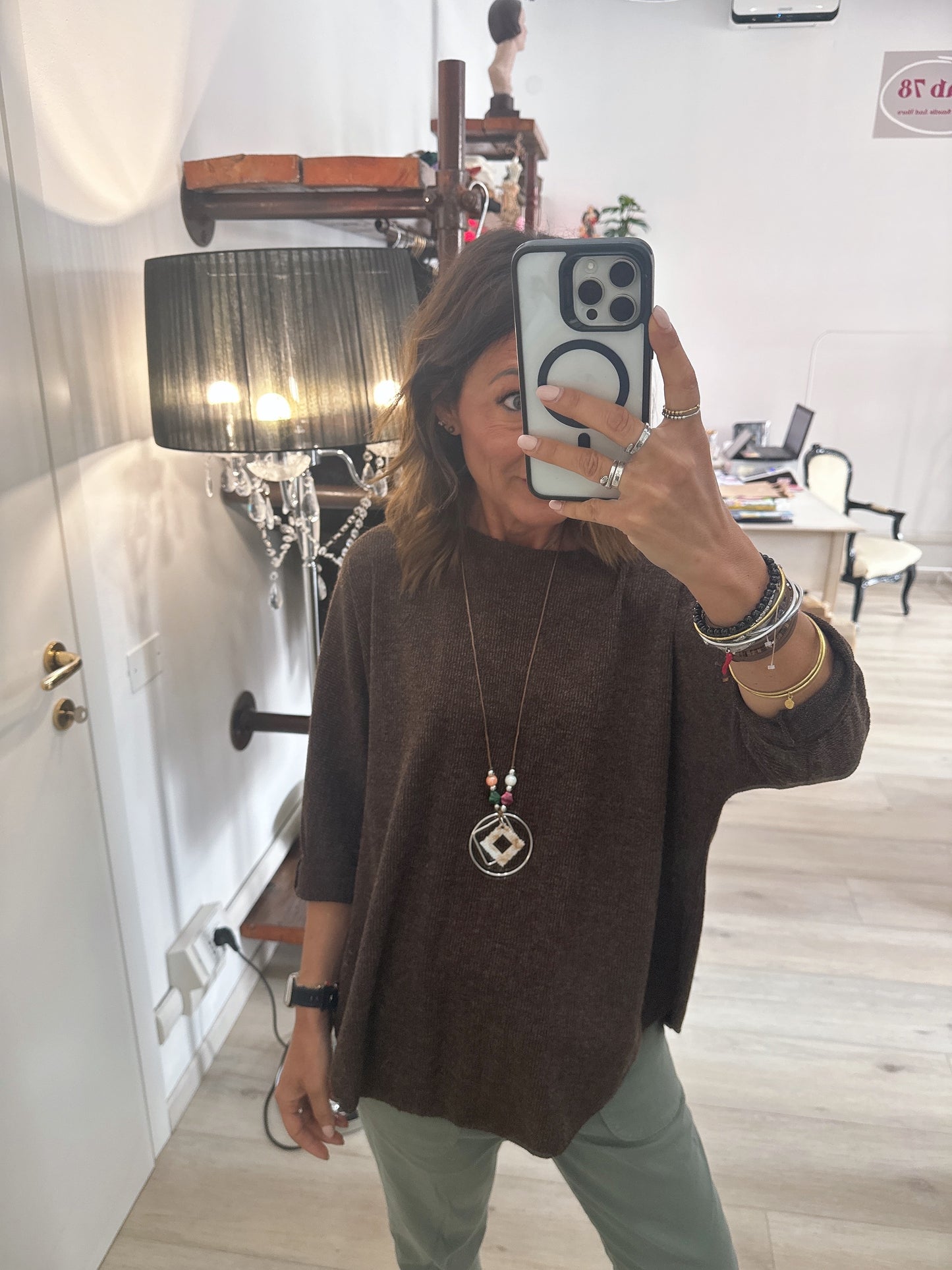 Maglia manica a pipistrello