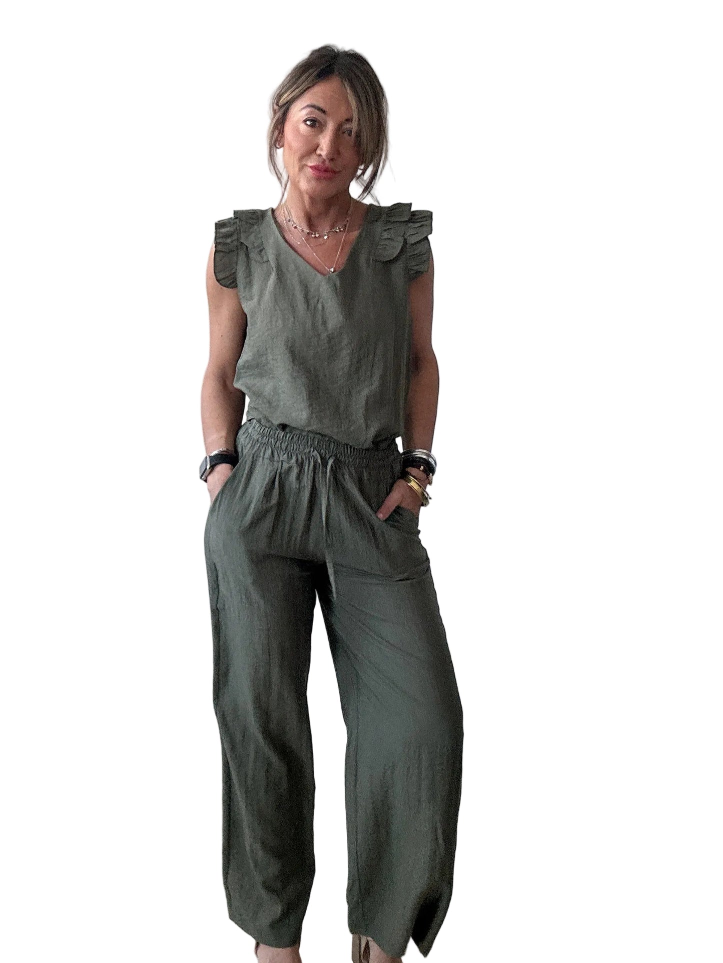 Pantalone in georgette