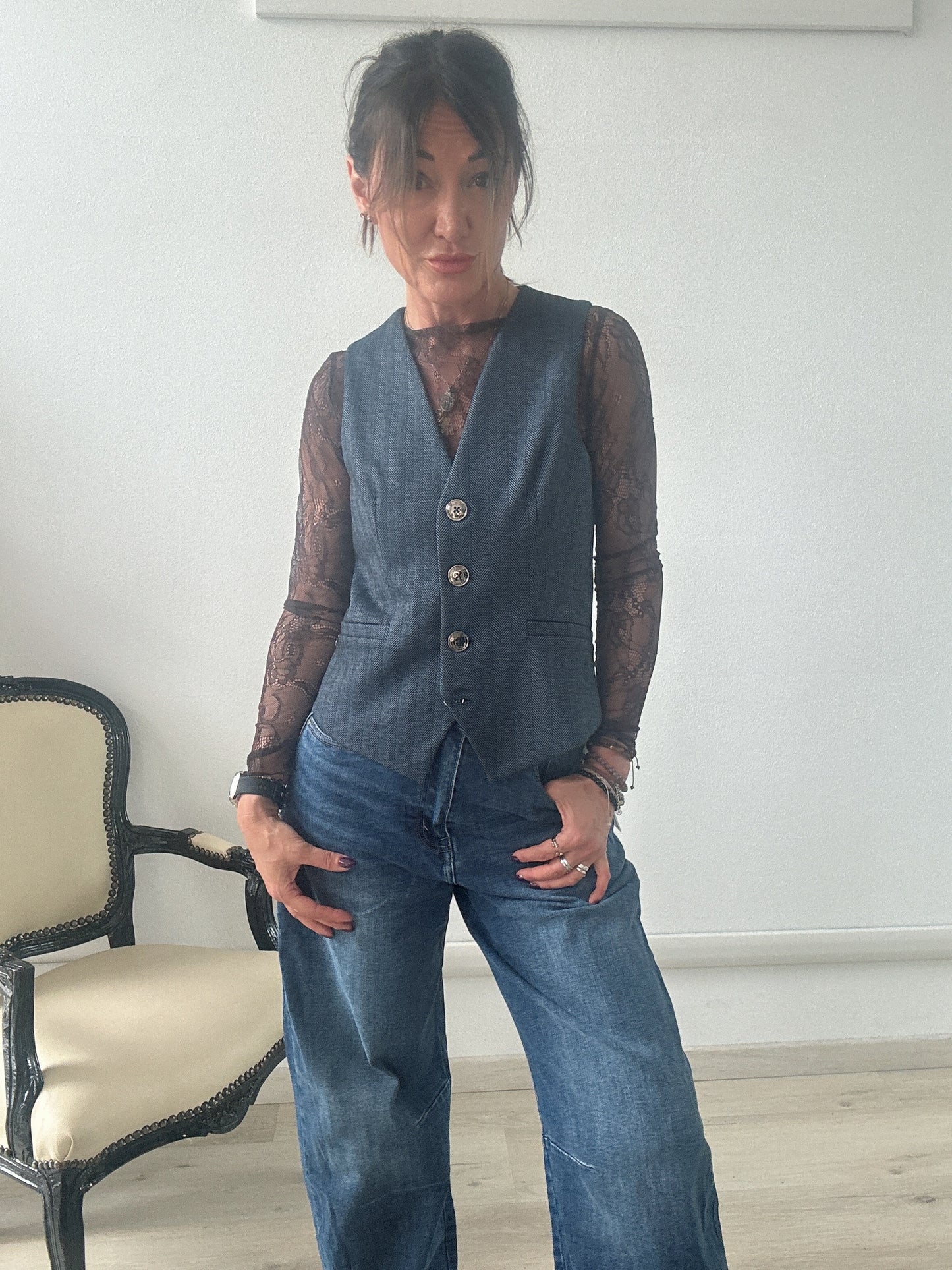 Gilet spigato