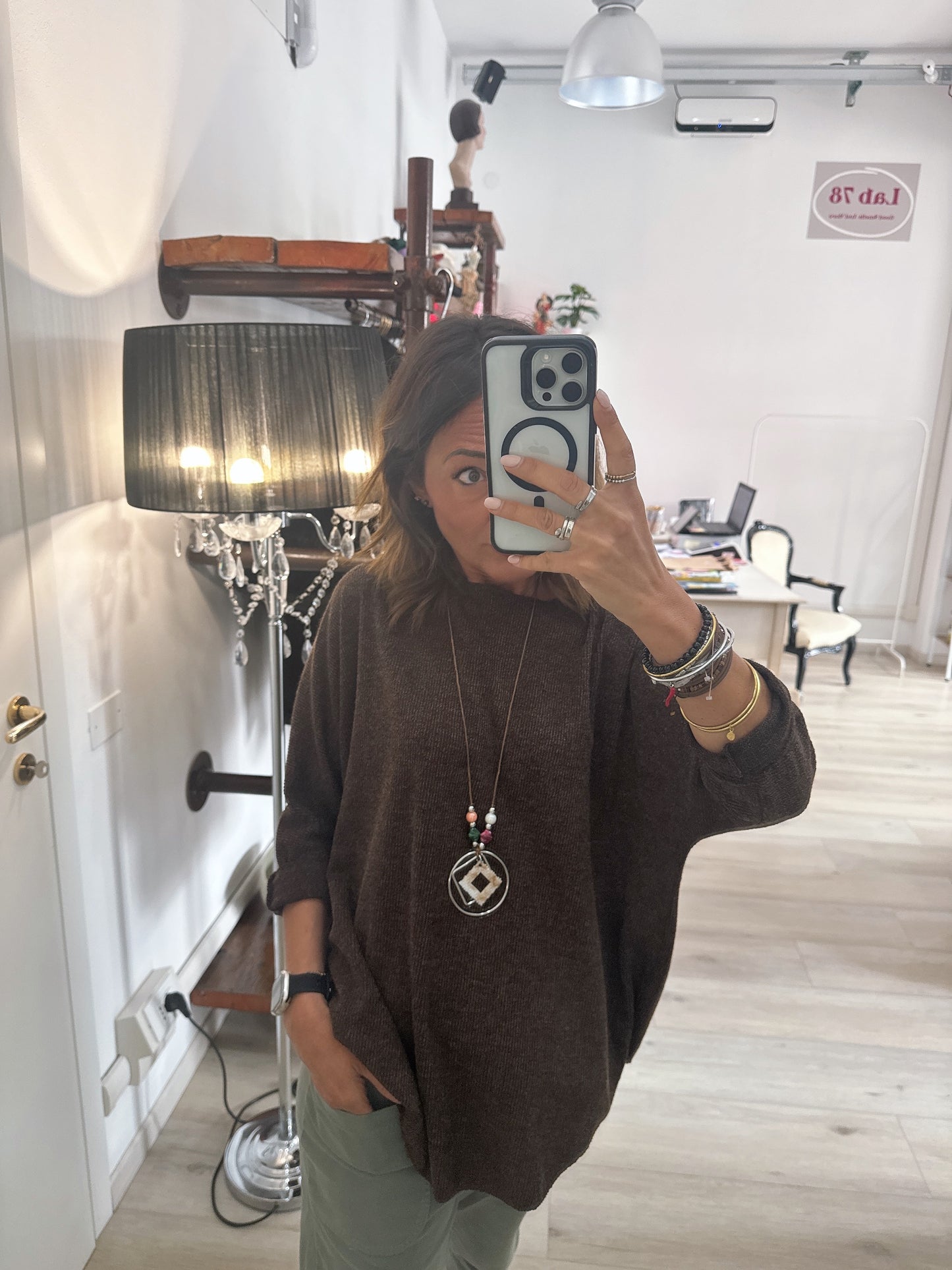 Maglia manica a pipistrello