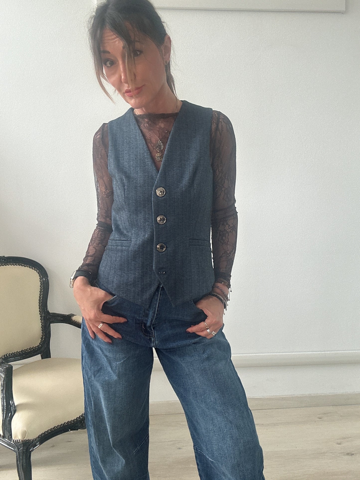 Gilet spigato