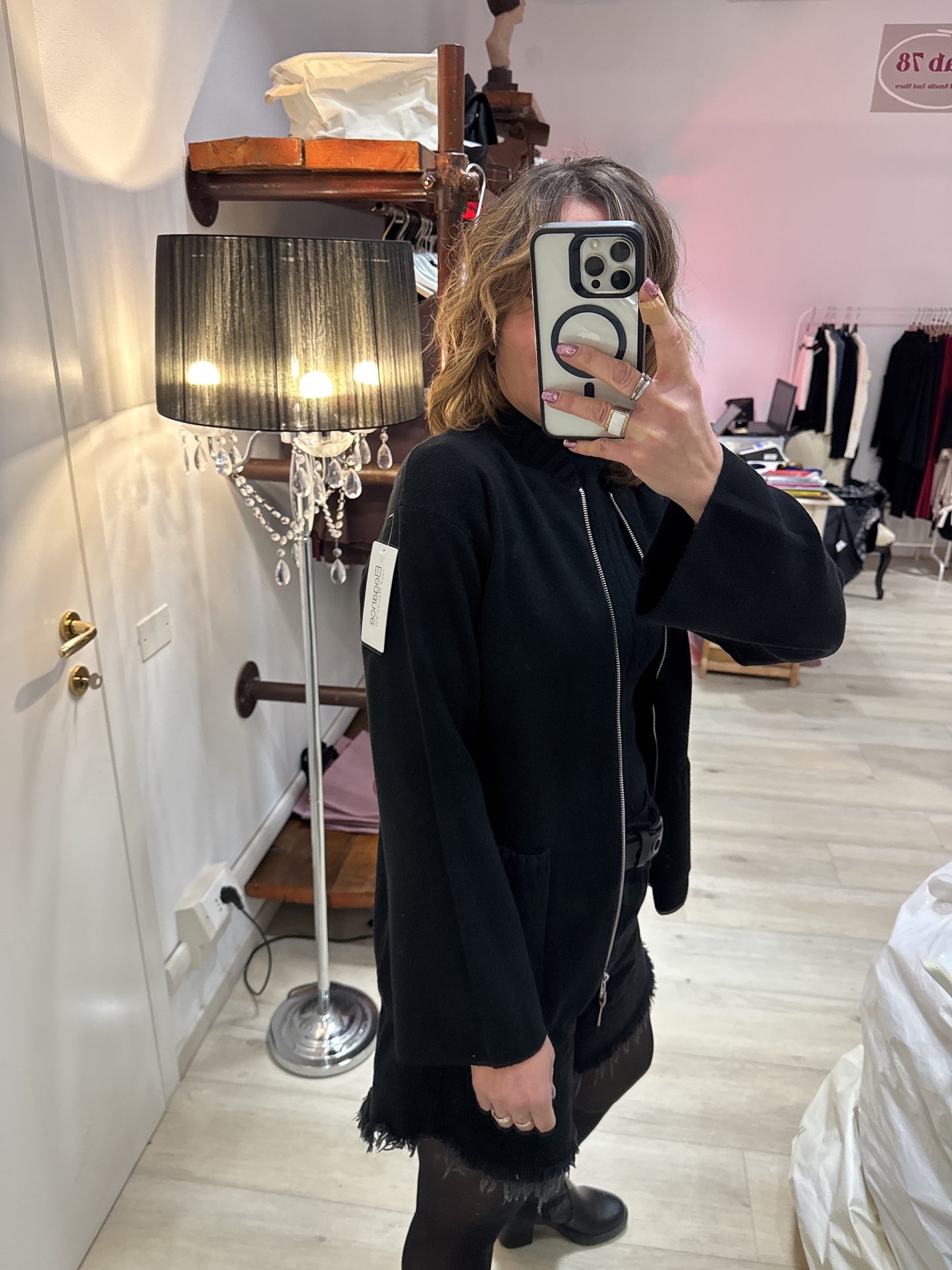 Giacca in maglia di viscosa leggera