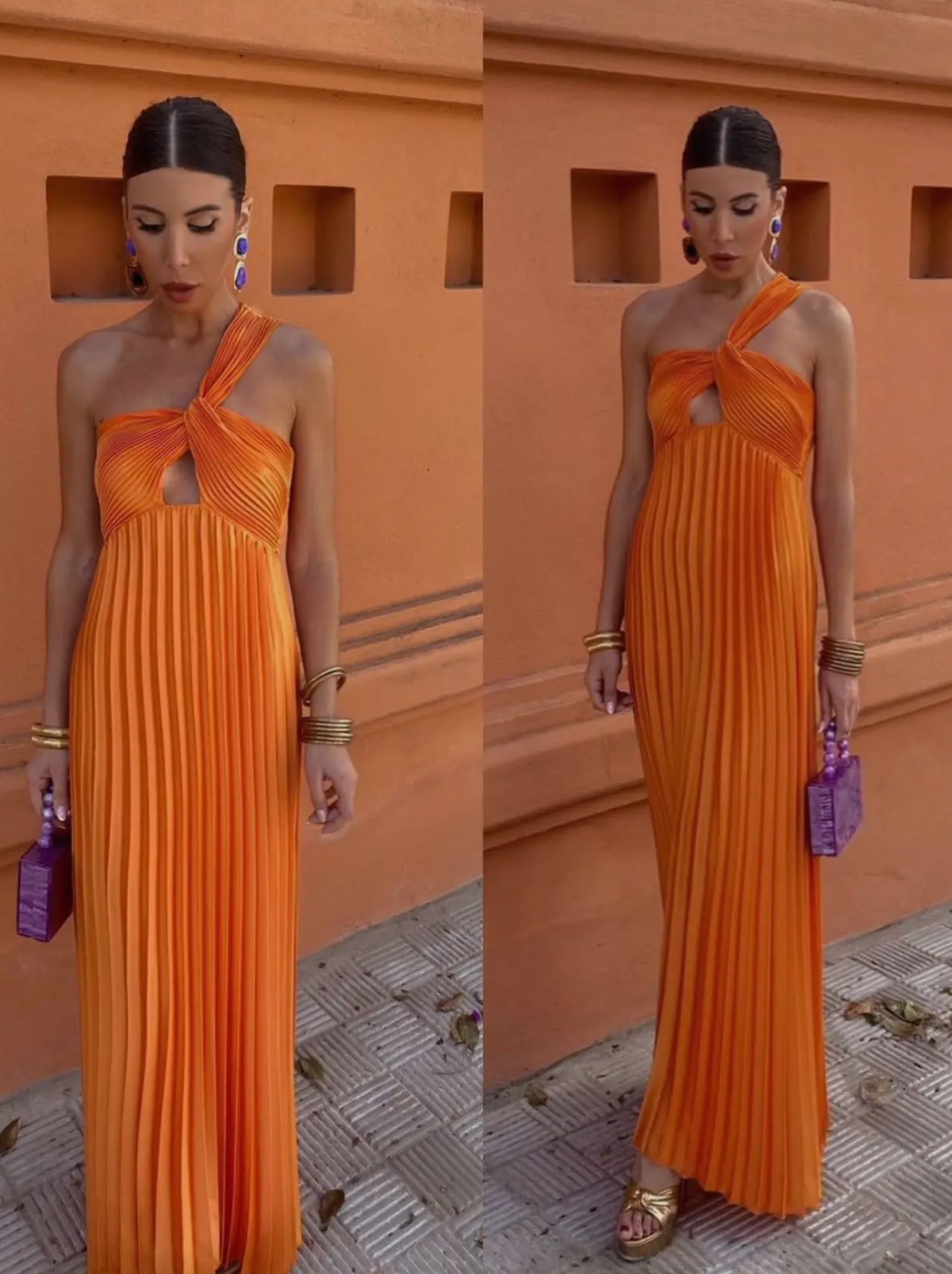 Abito in raso Royal