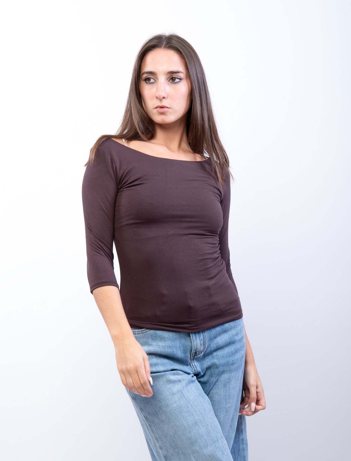 Maglietta scollo barca