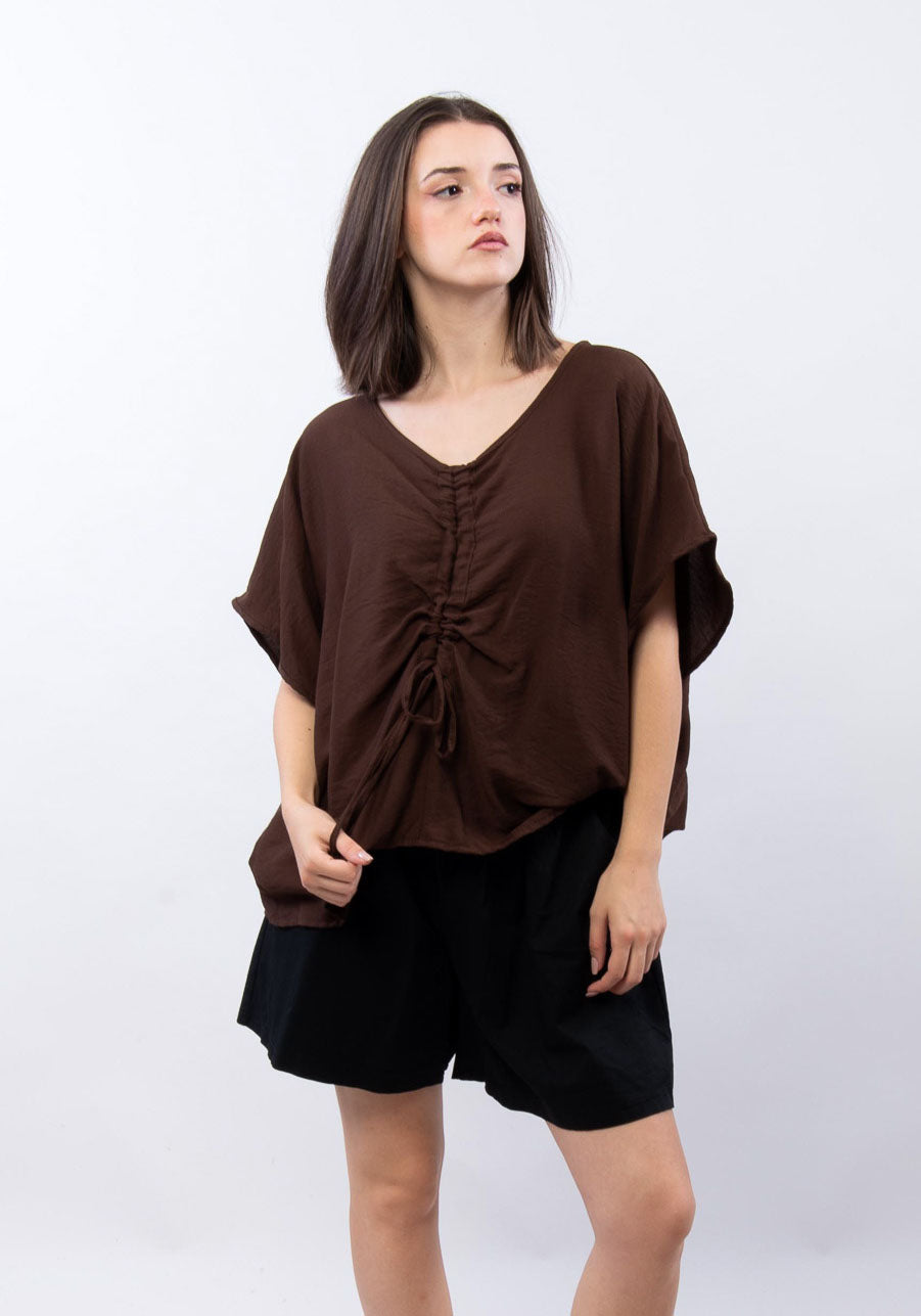 Blusa con arriccio