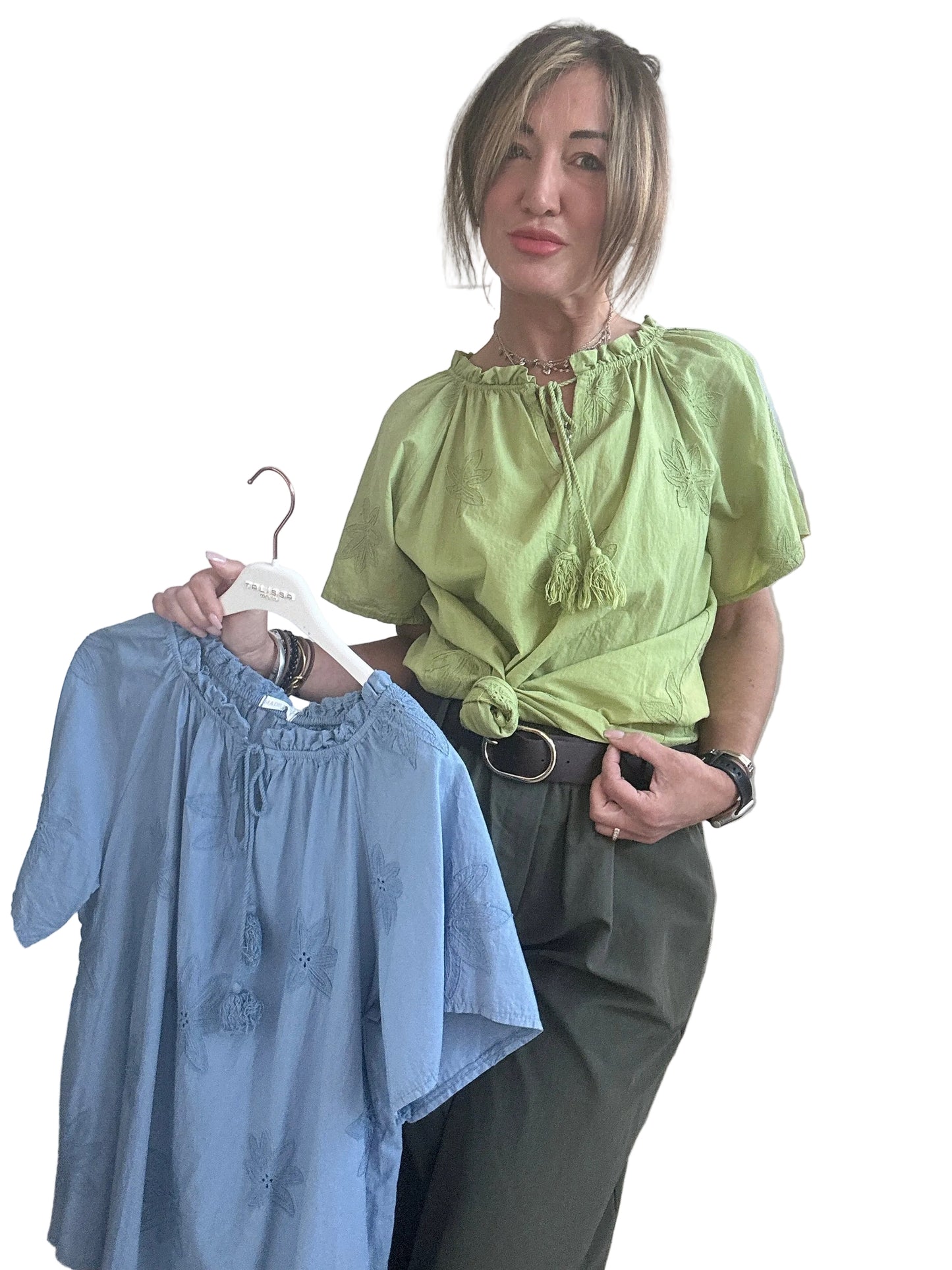 Blusa in sangallo