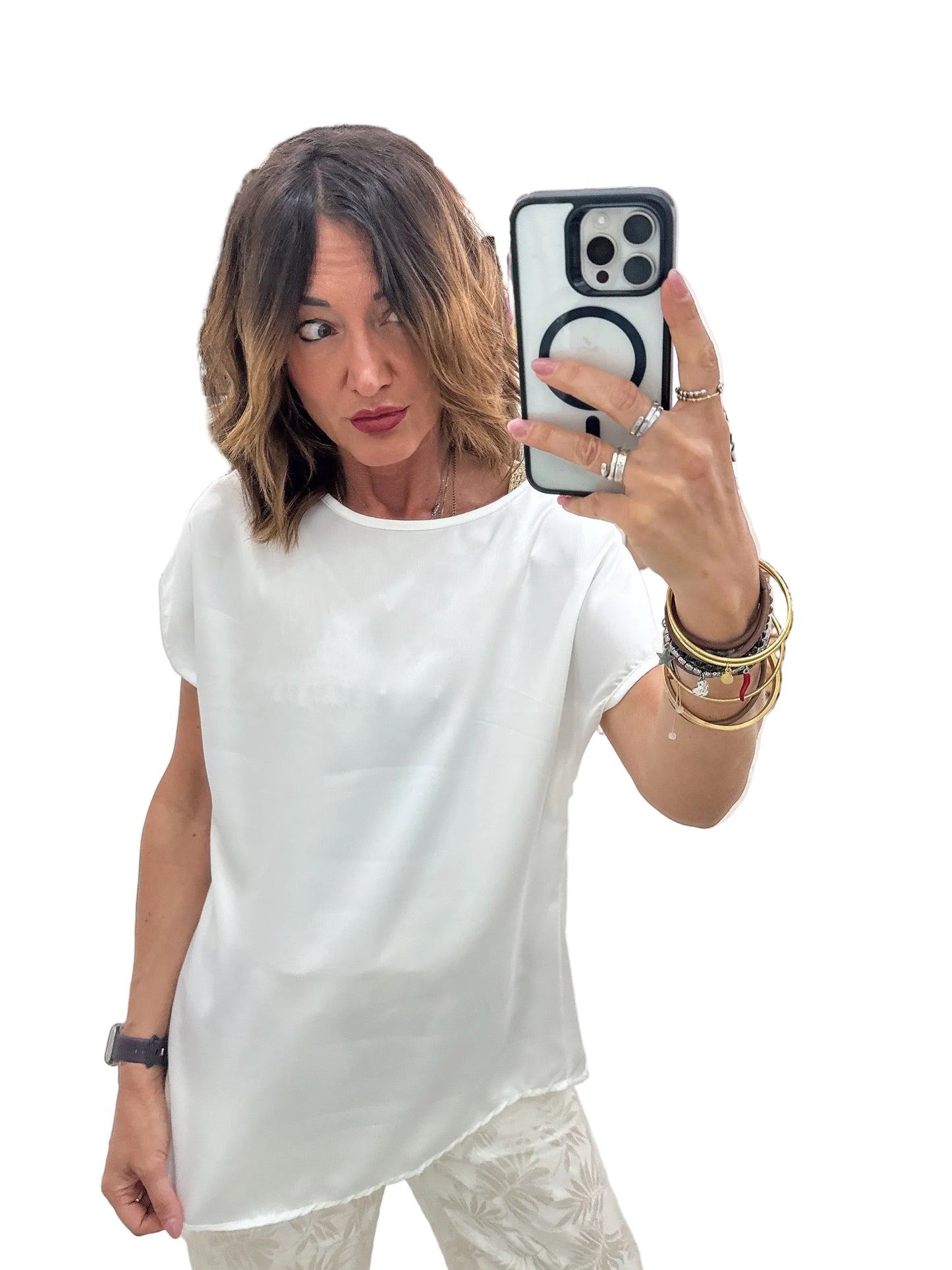 Blusa in raso