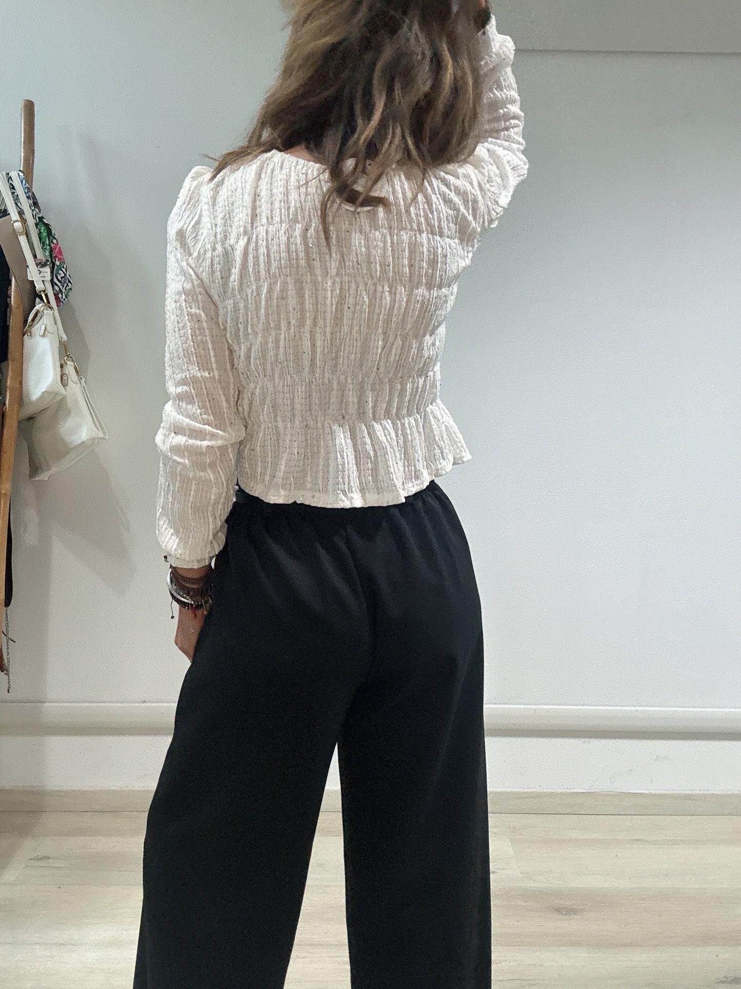 Blusa con strass