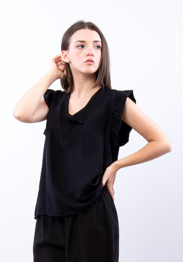 Blusa con rouches