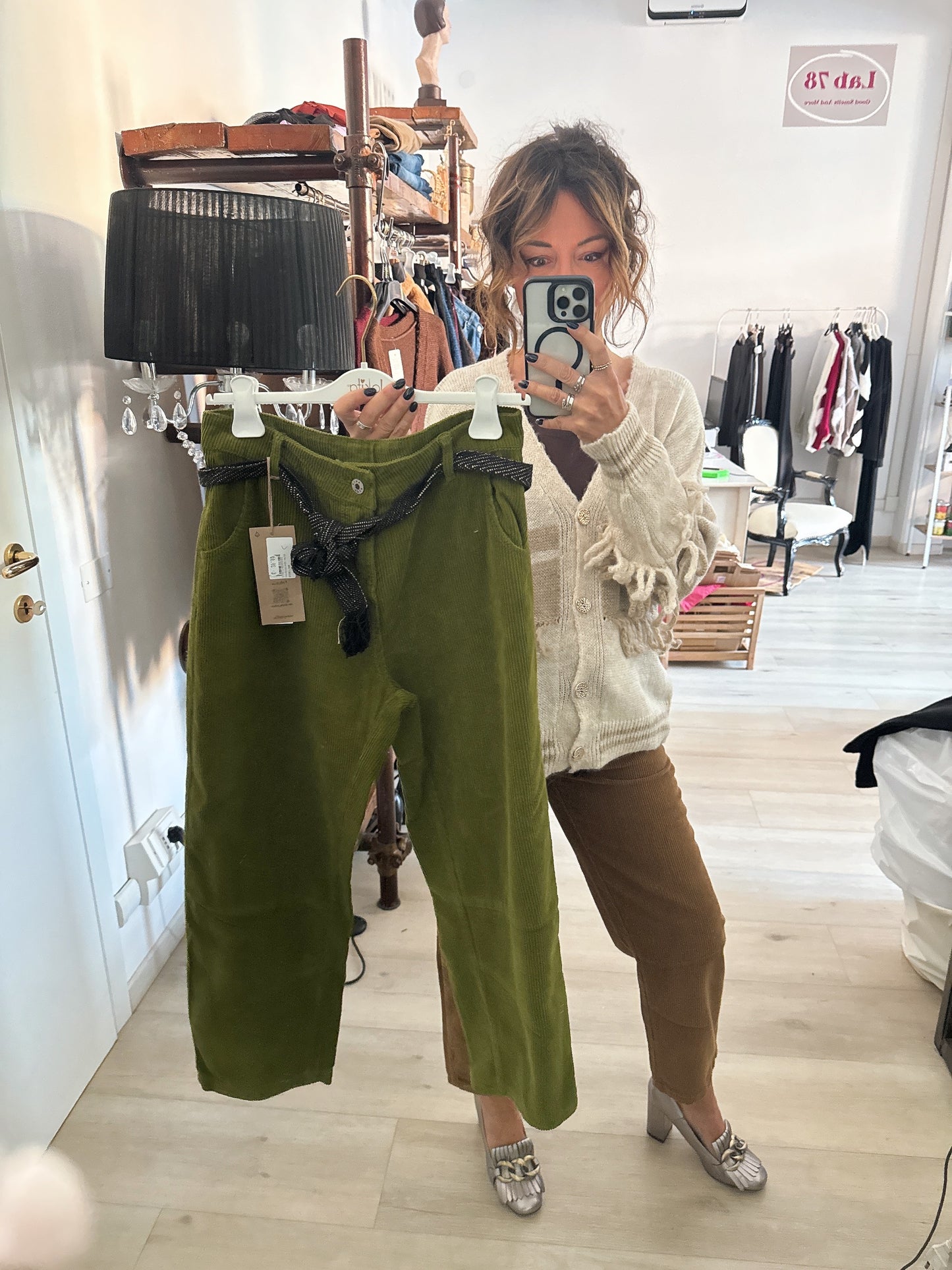 Pantalone in velluto