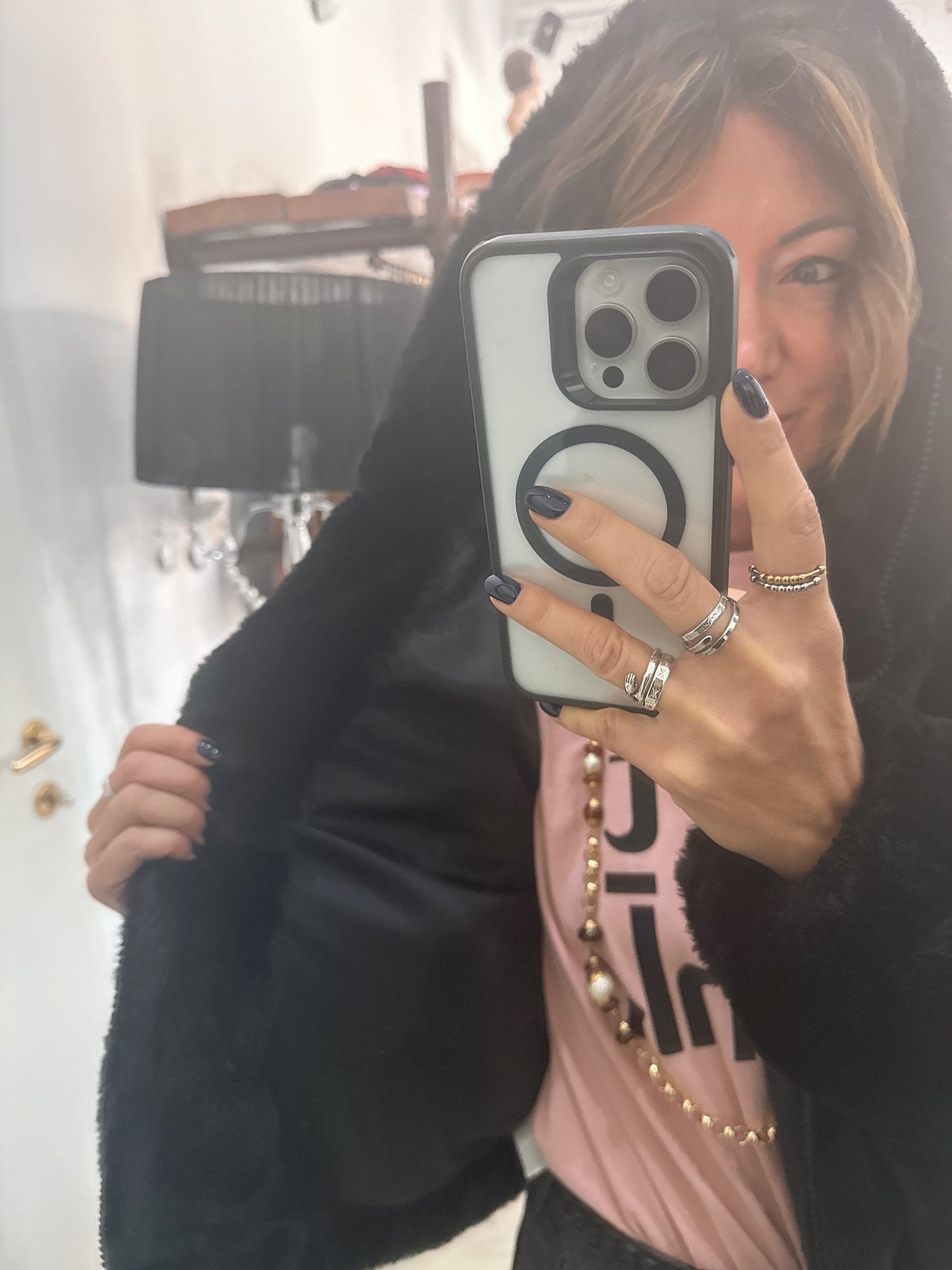Pelliccia con zip