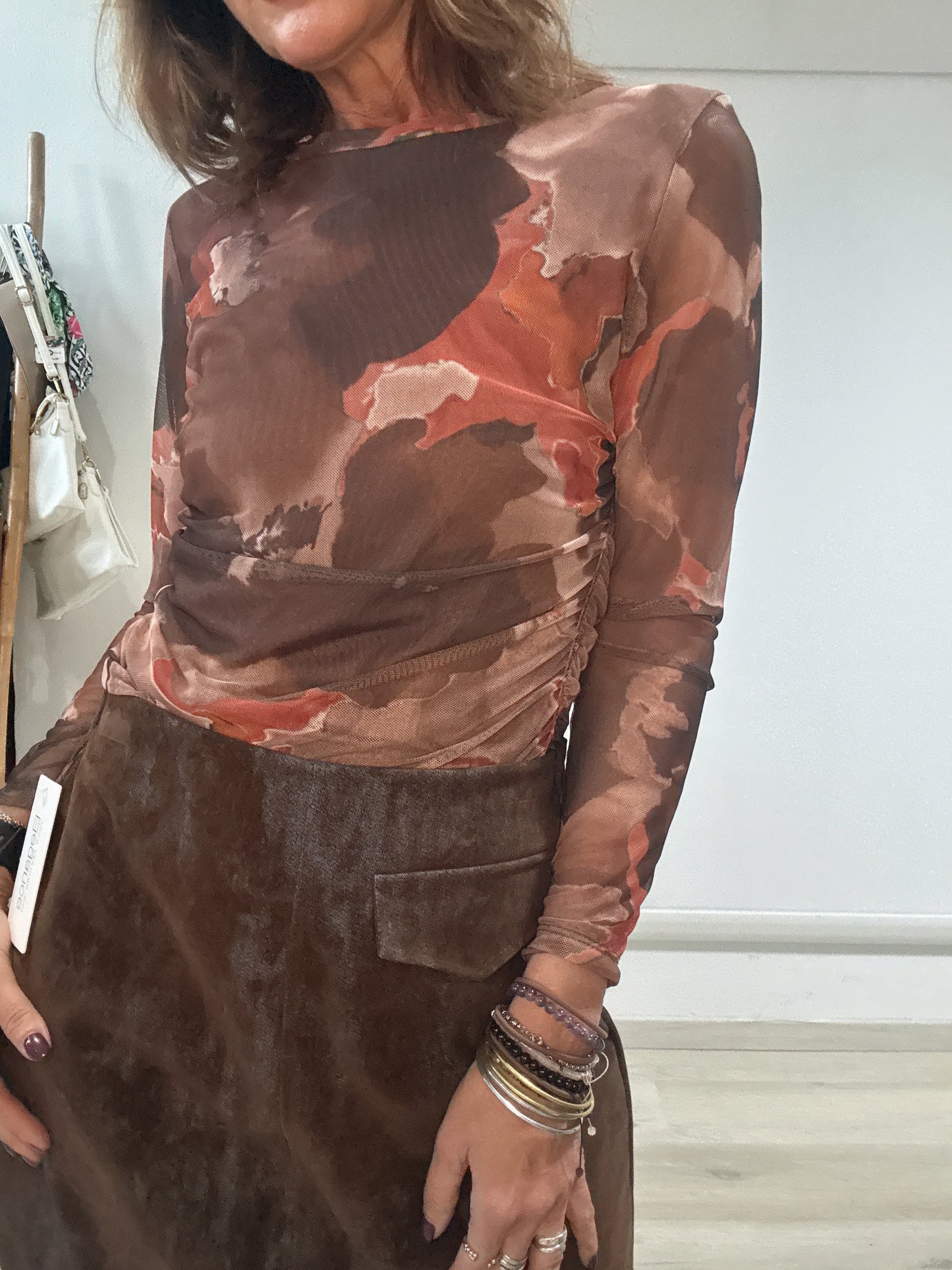 Top in tulle