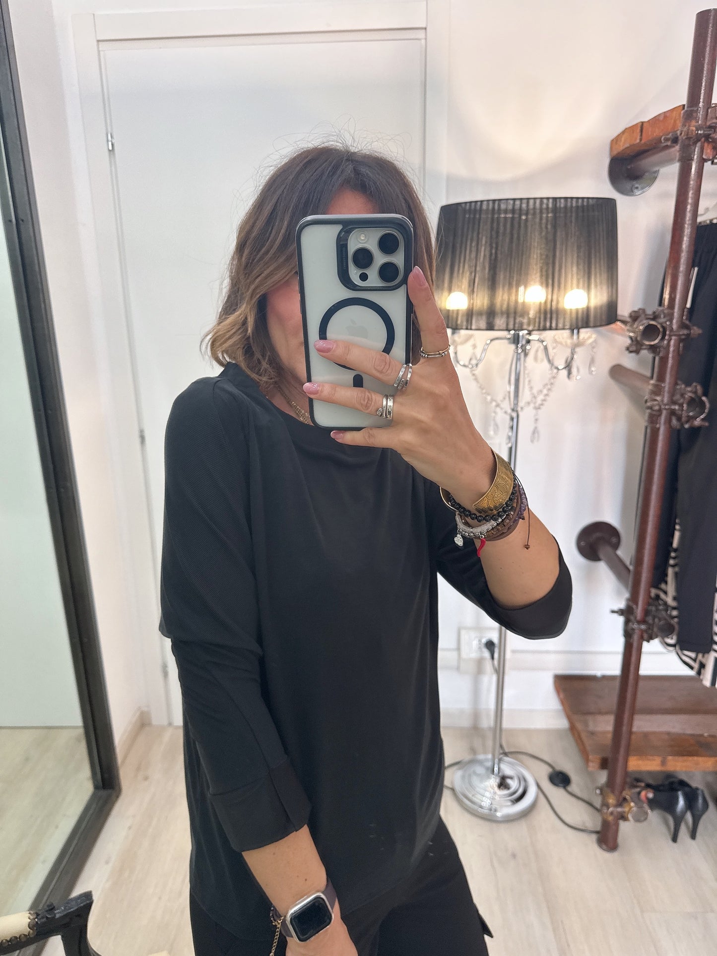 T shirt in viscosa