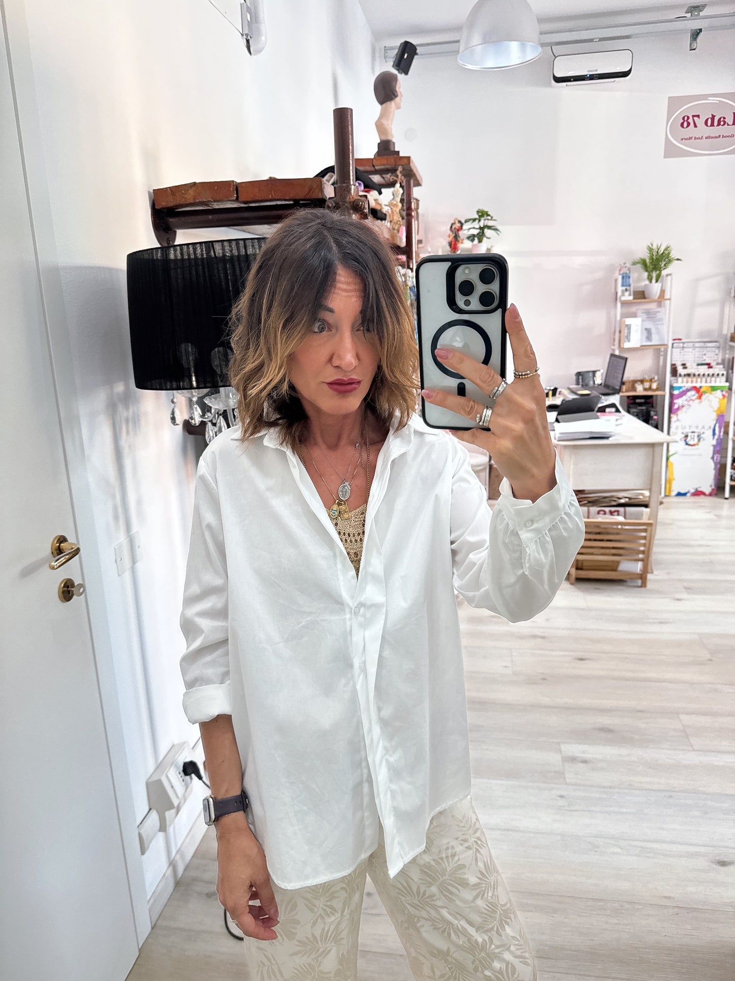 Camicia in popeline