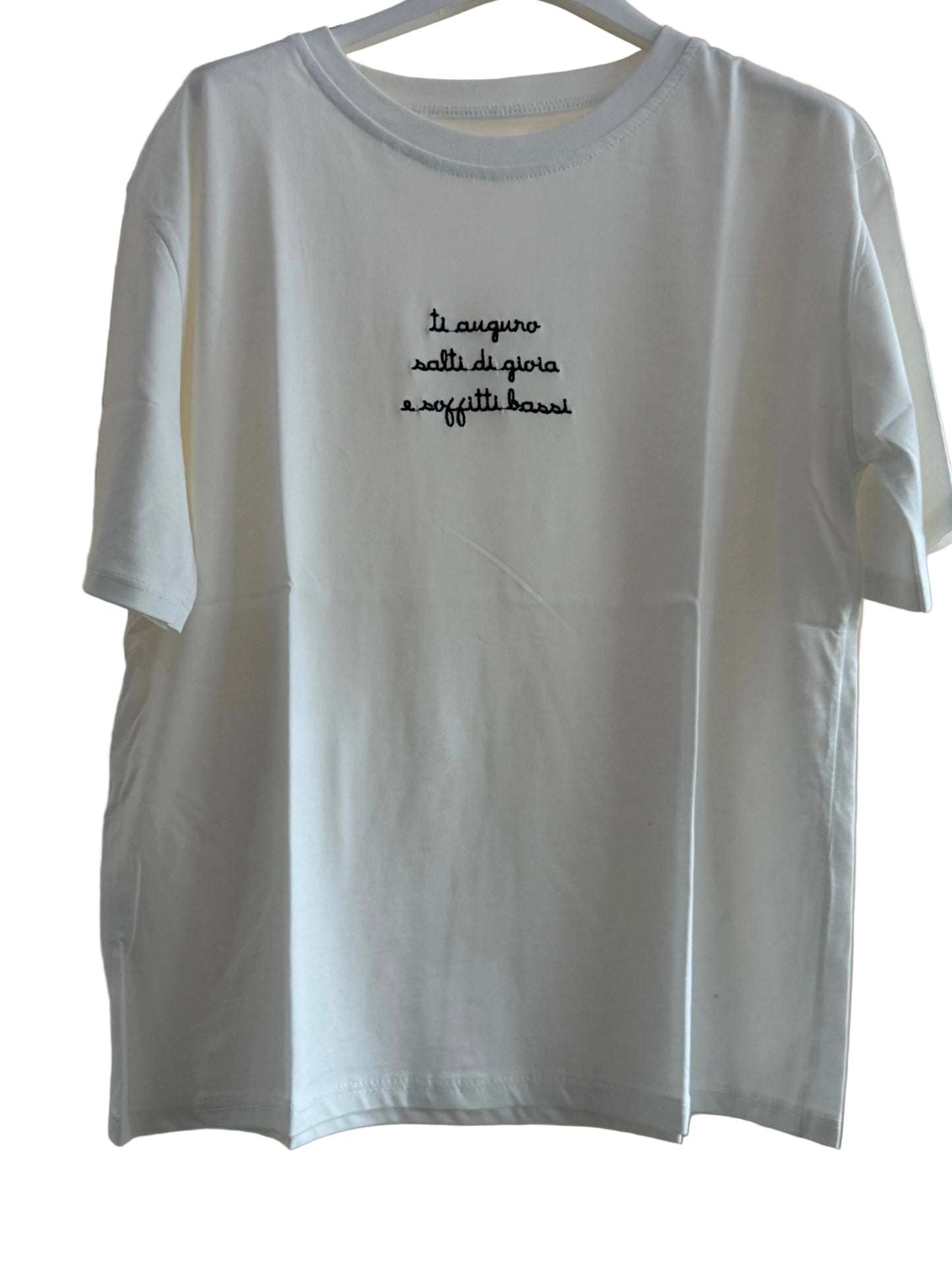 T shirt “Ti auguro salti di gioia..”