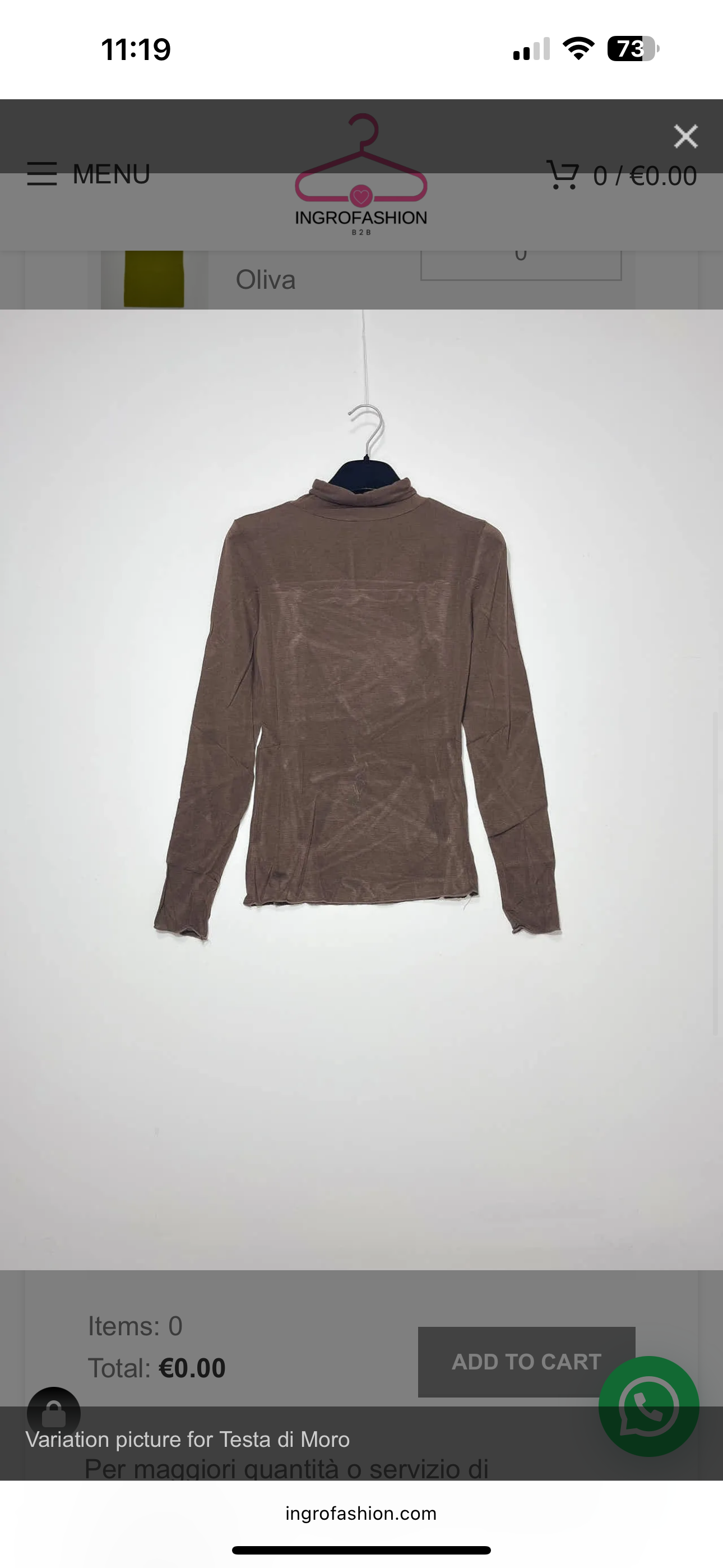 Maglietta dolcevita in cachemire