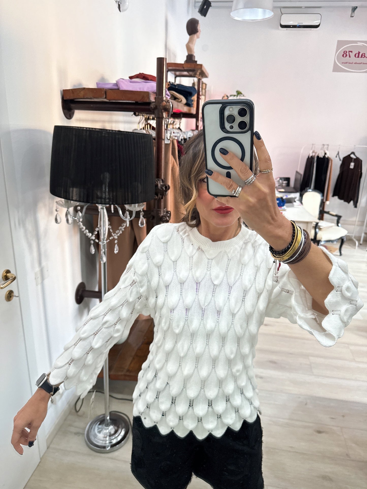 Maglia con gocce
