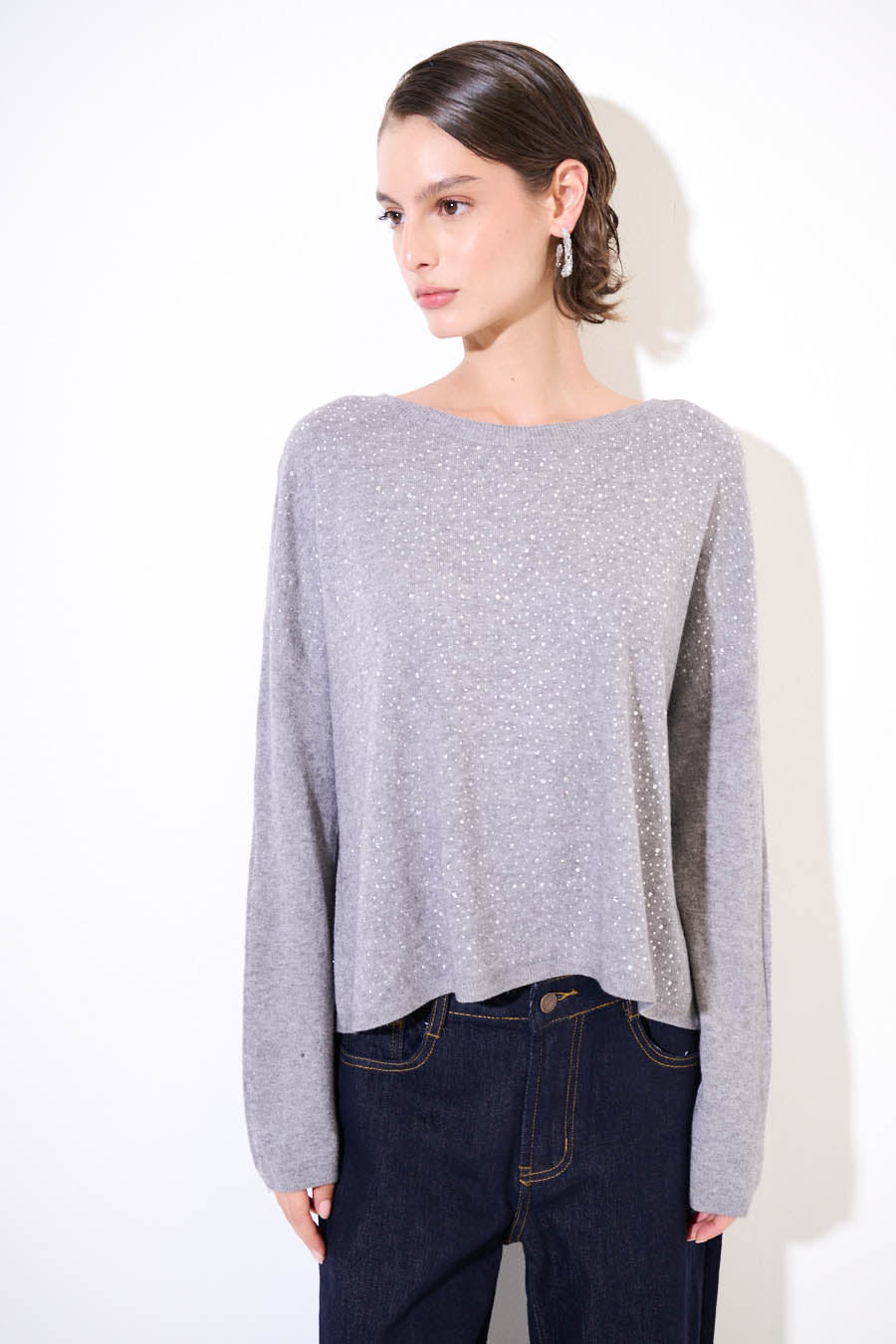 Maglia con brillantini