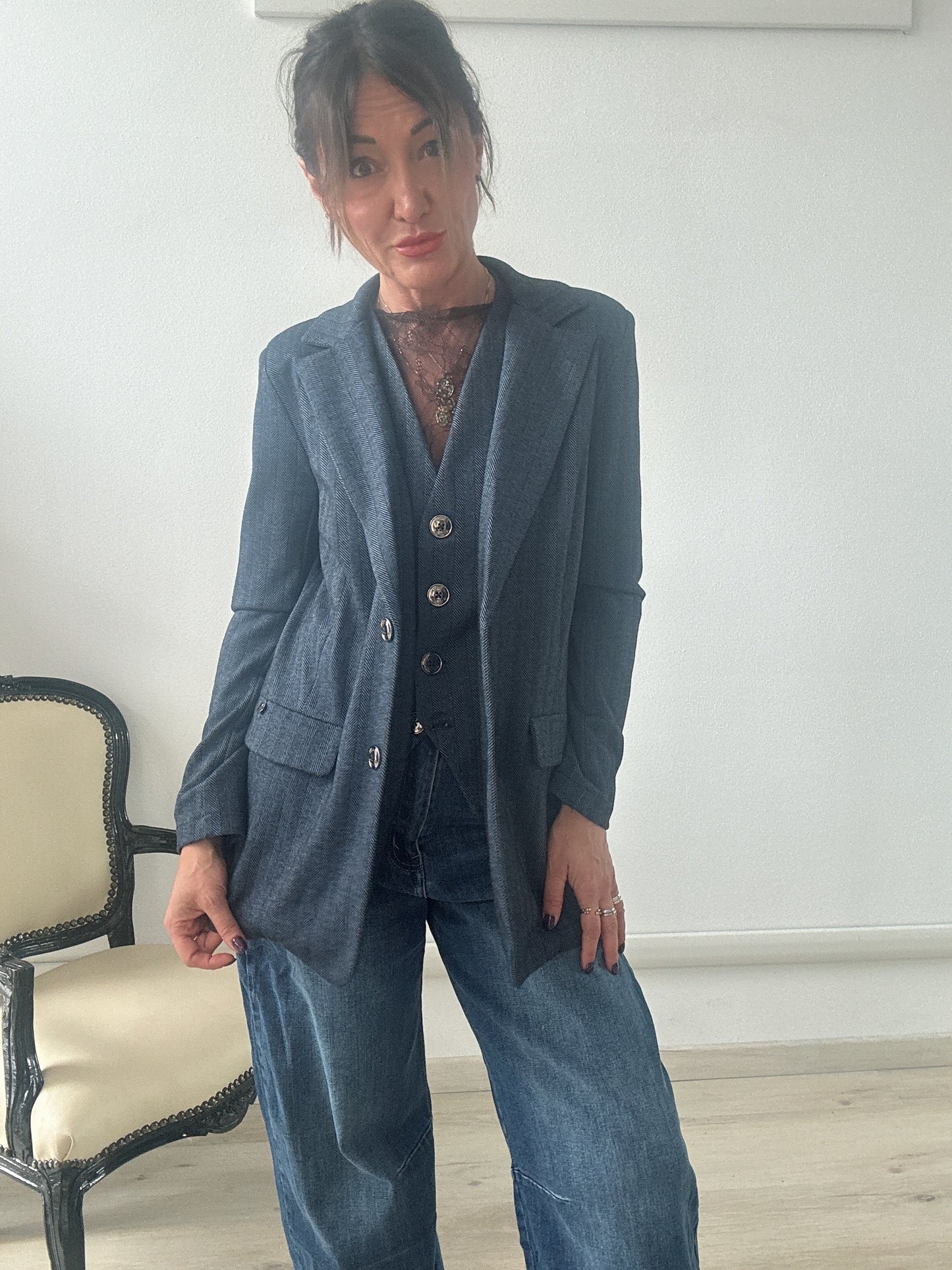Blazer spigato