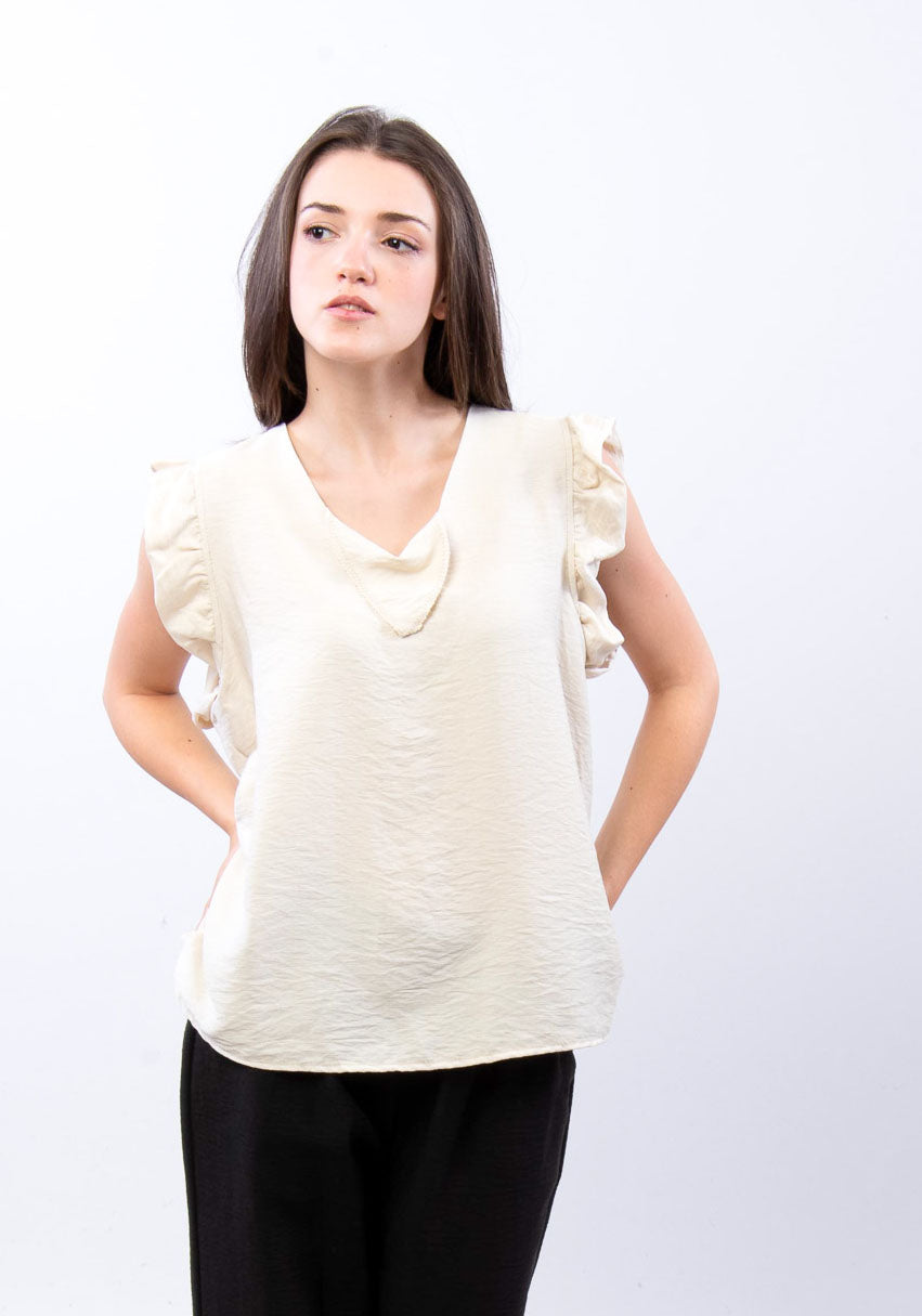 Blusa con rouches