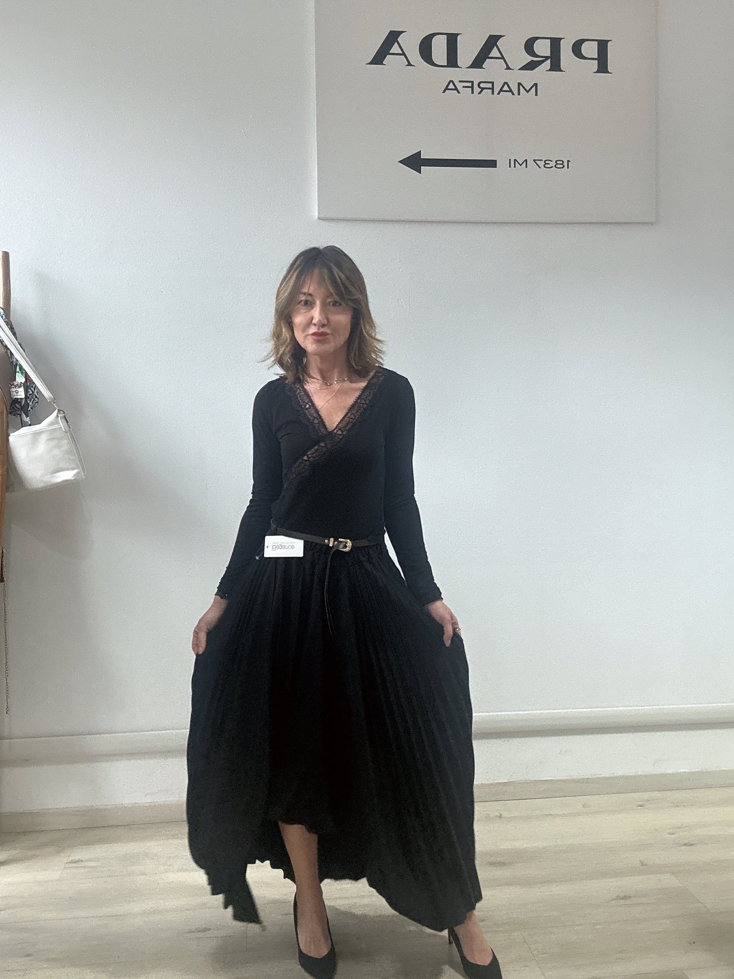 Gonna plissettata svasata