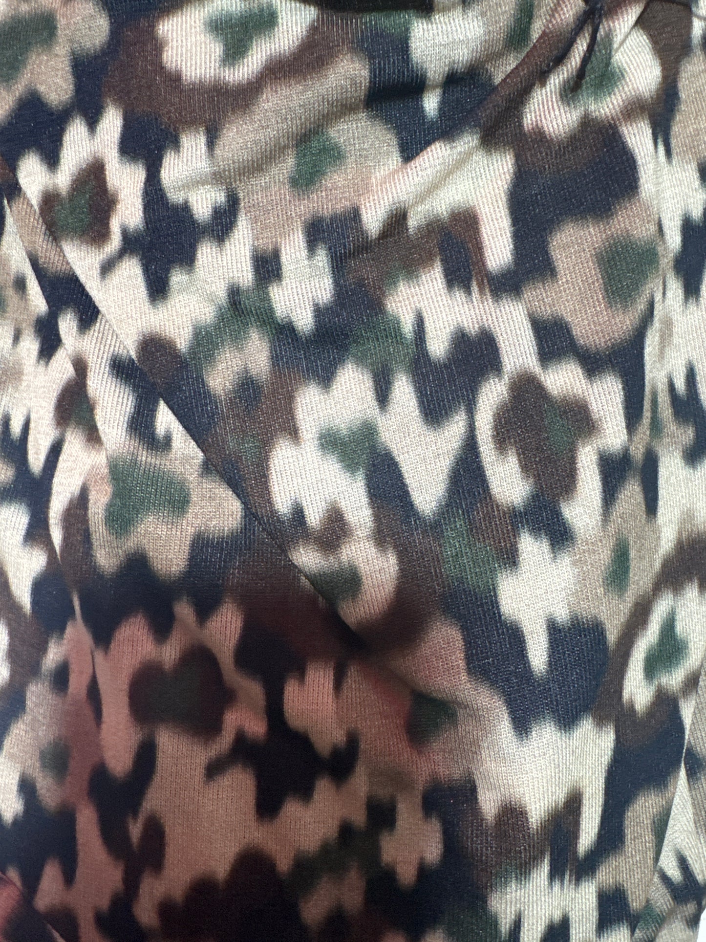 Maglietta in cachemire mimetica