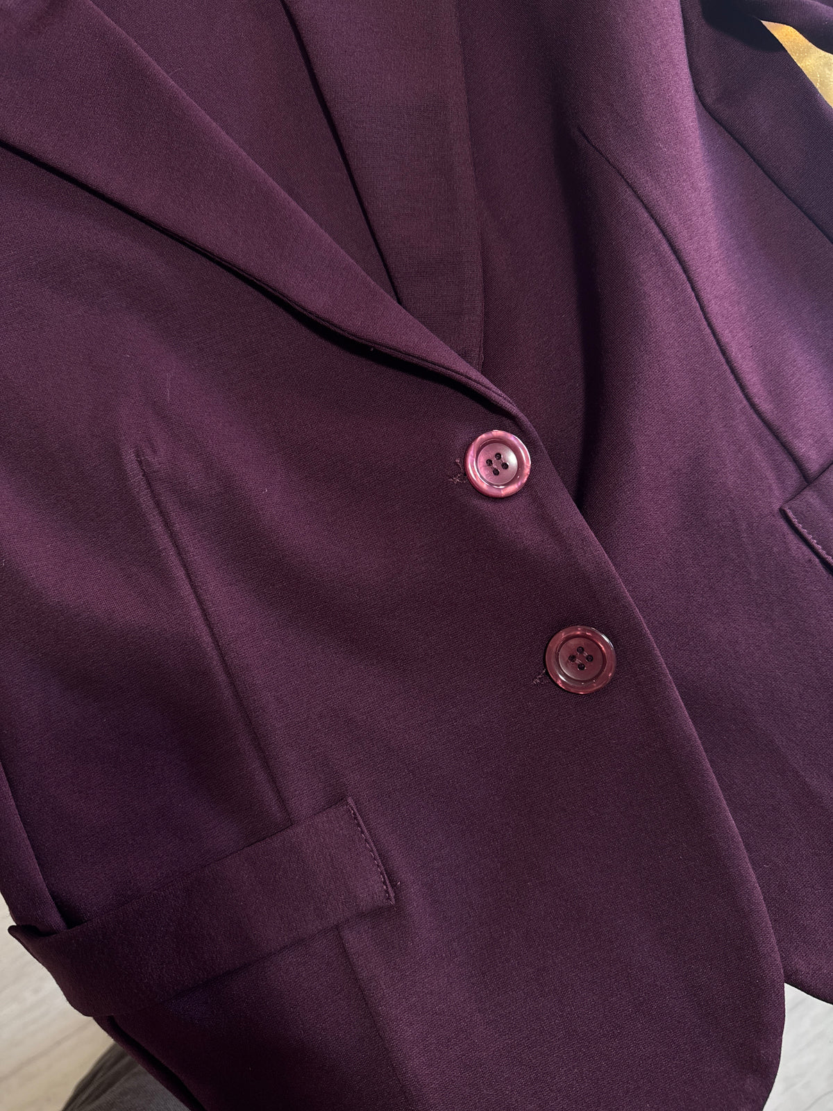 Blazer slim fit punto milano