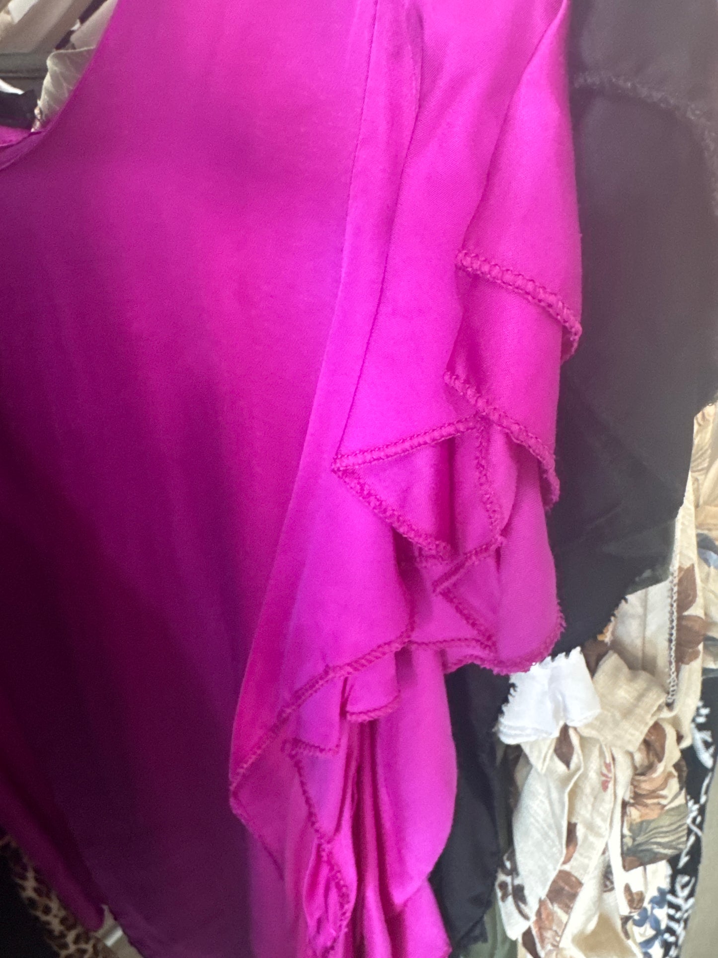 Blusa in raso di viscosa