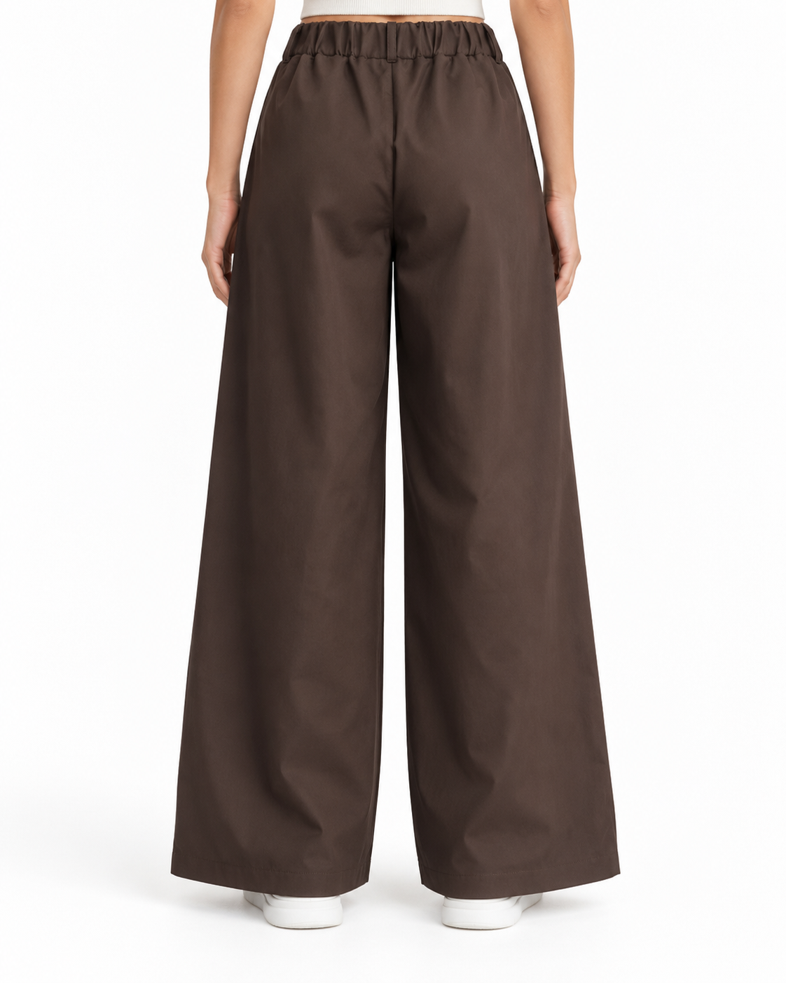 Pantalone con pieghe frontali