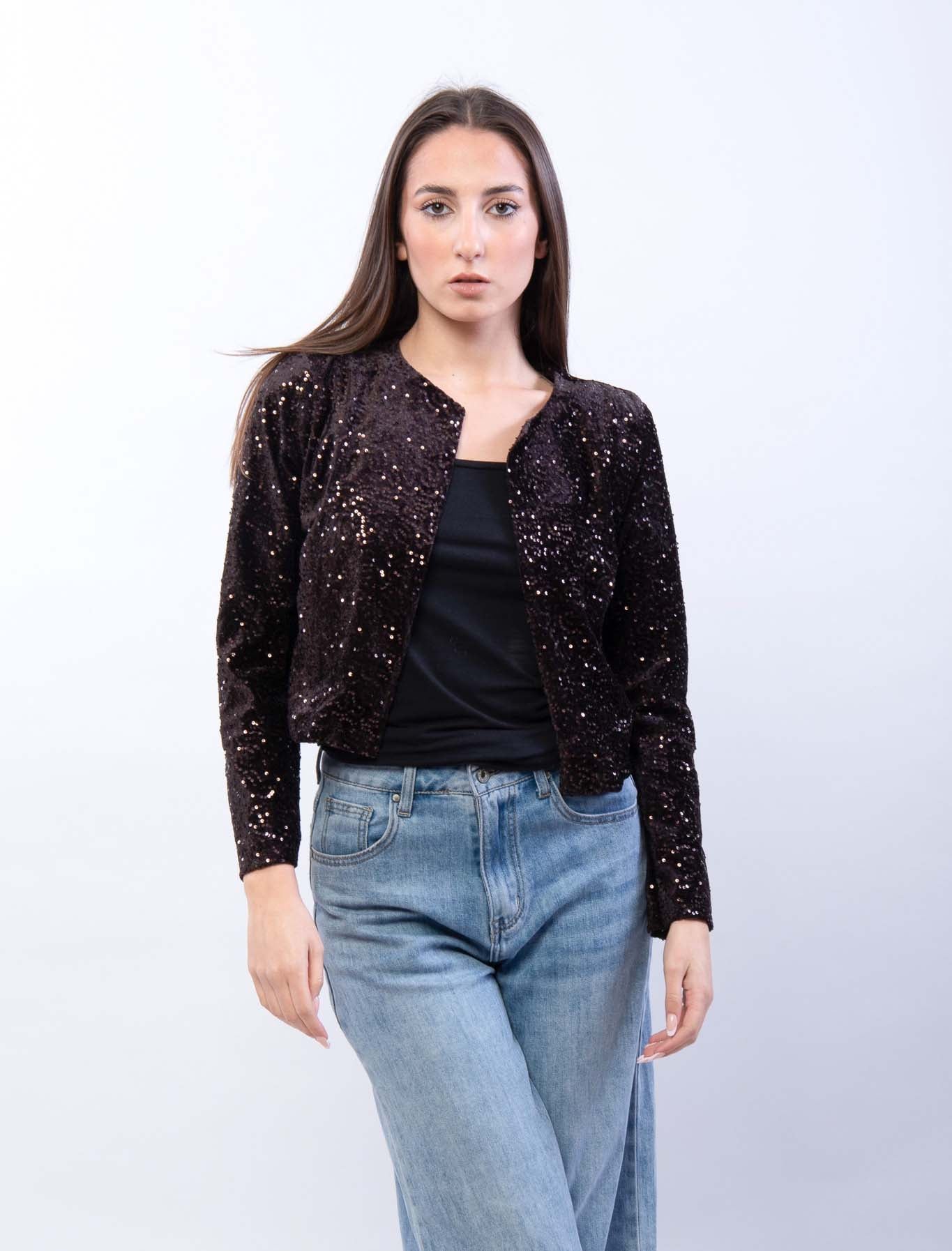 Coprispalle in pailettes