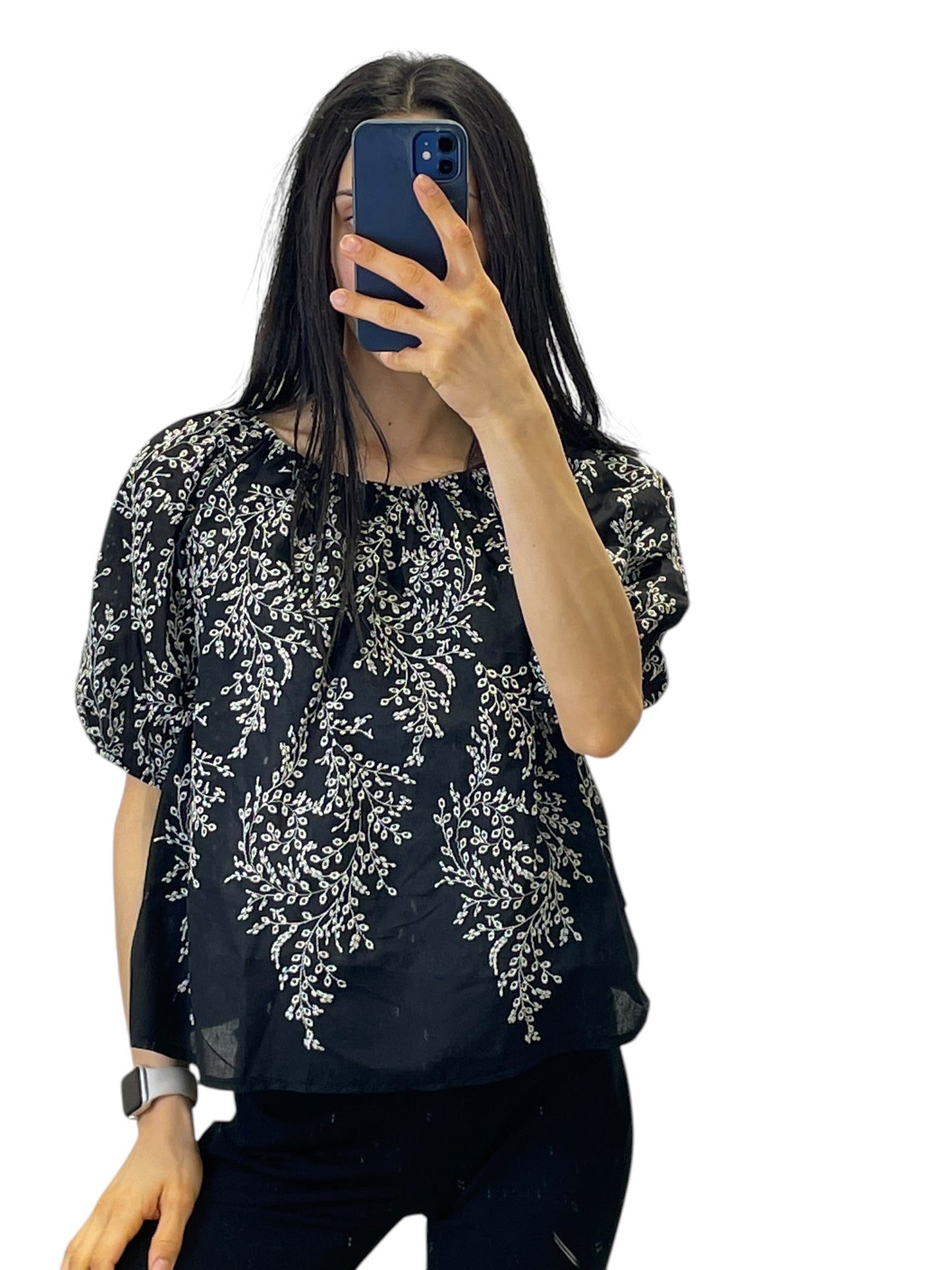 Blusa ricamata
