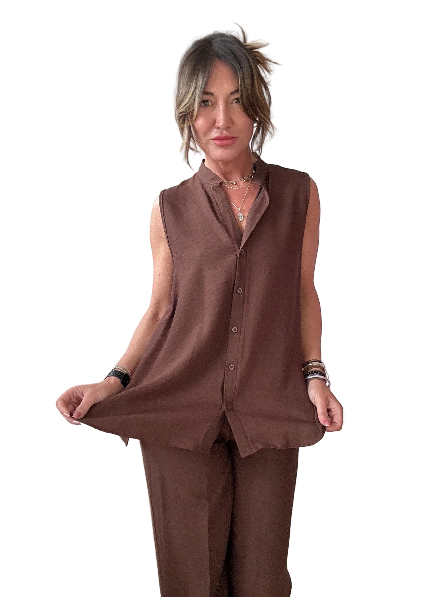 Blusa con bottoni