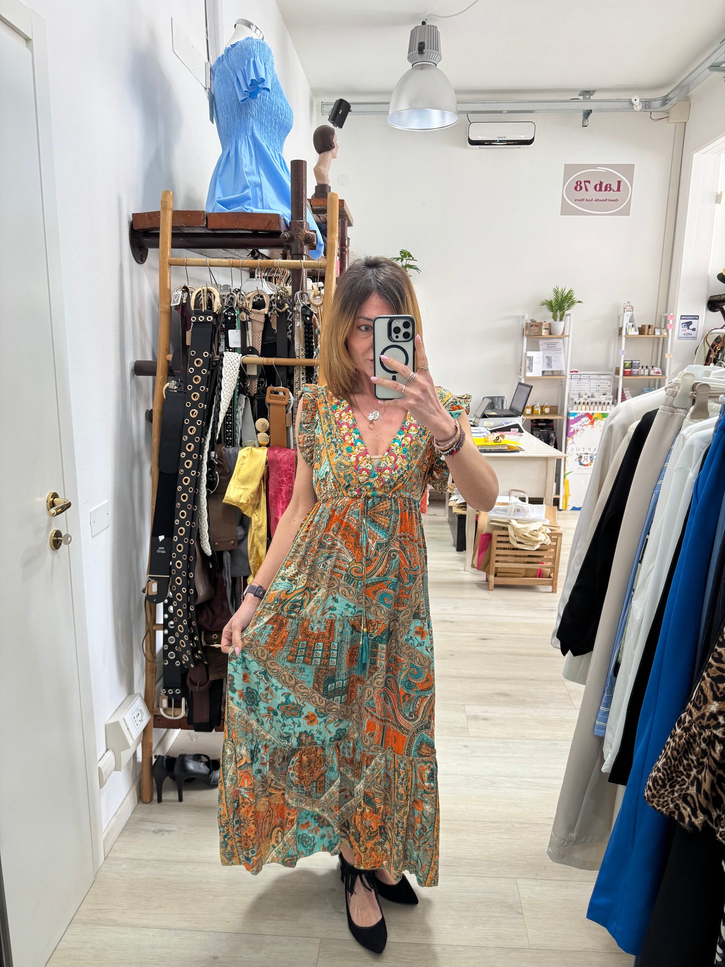 Abito boho con nappine