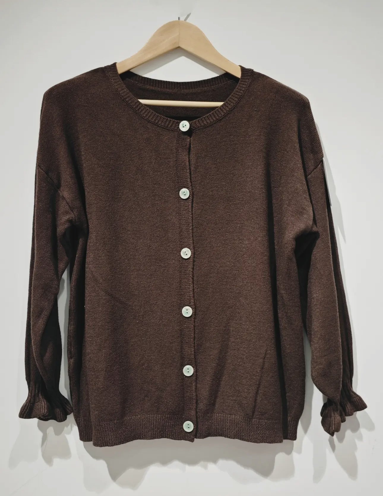 Cardigan scollo tondo