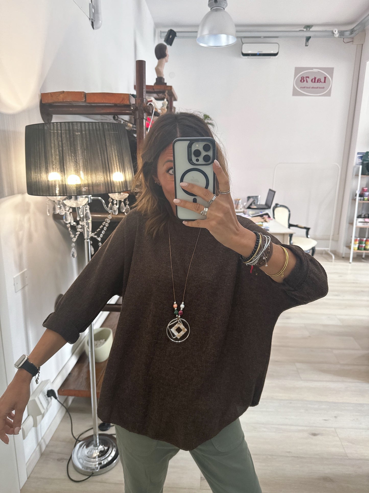 Maglia manica a pipistrello