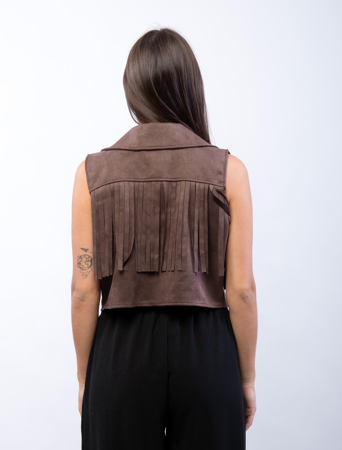 Gilet con frange