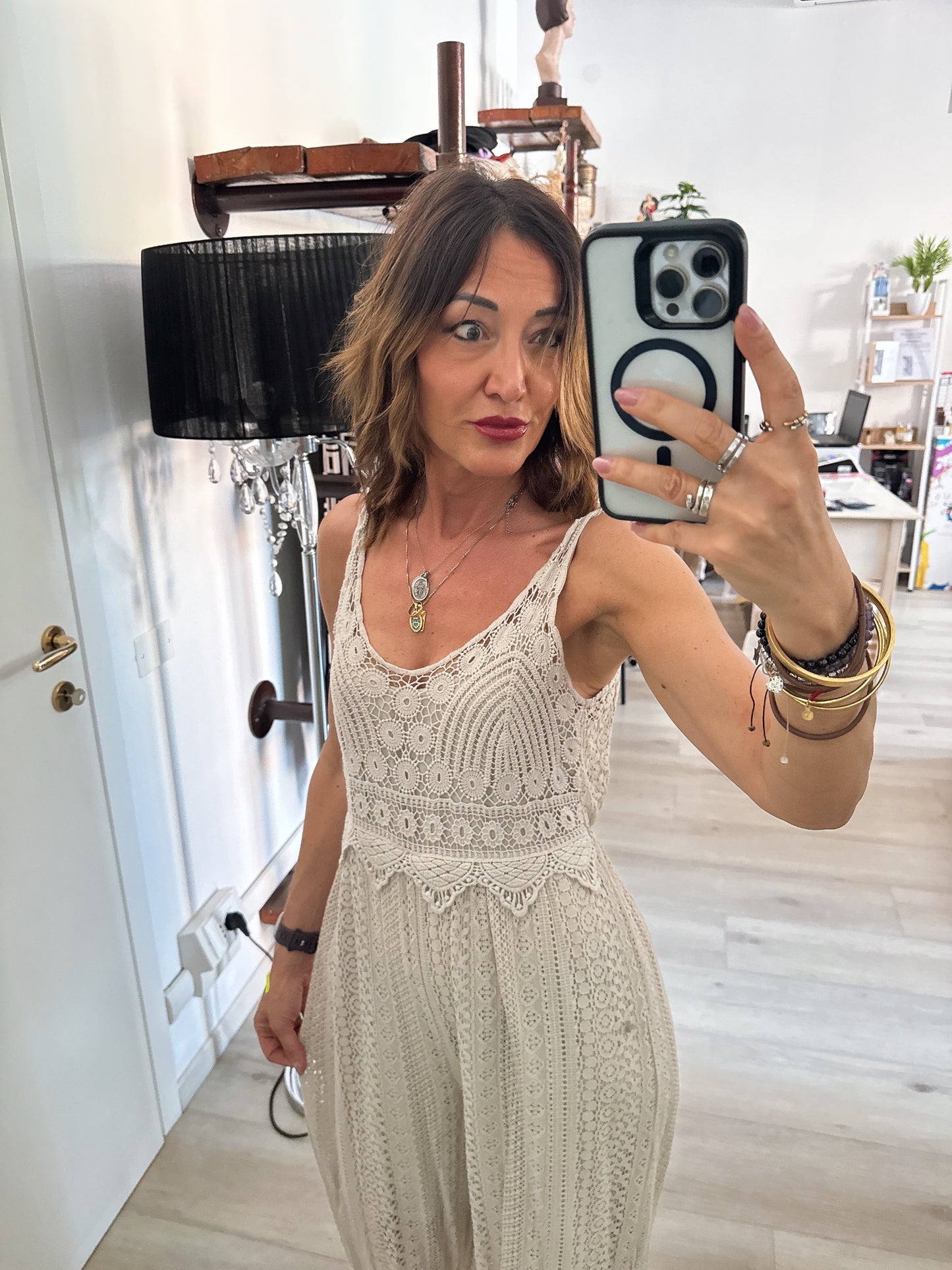 Tuta in macramè